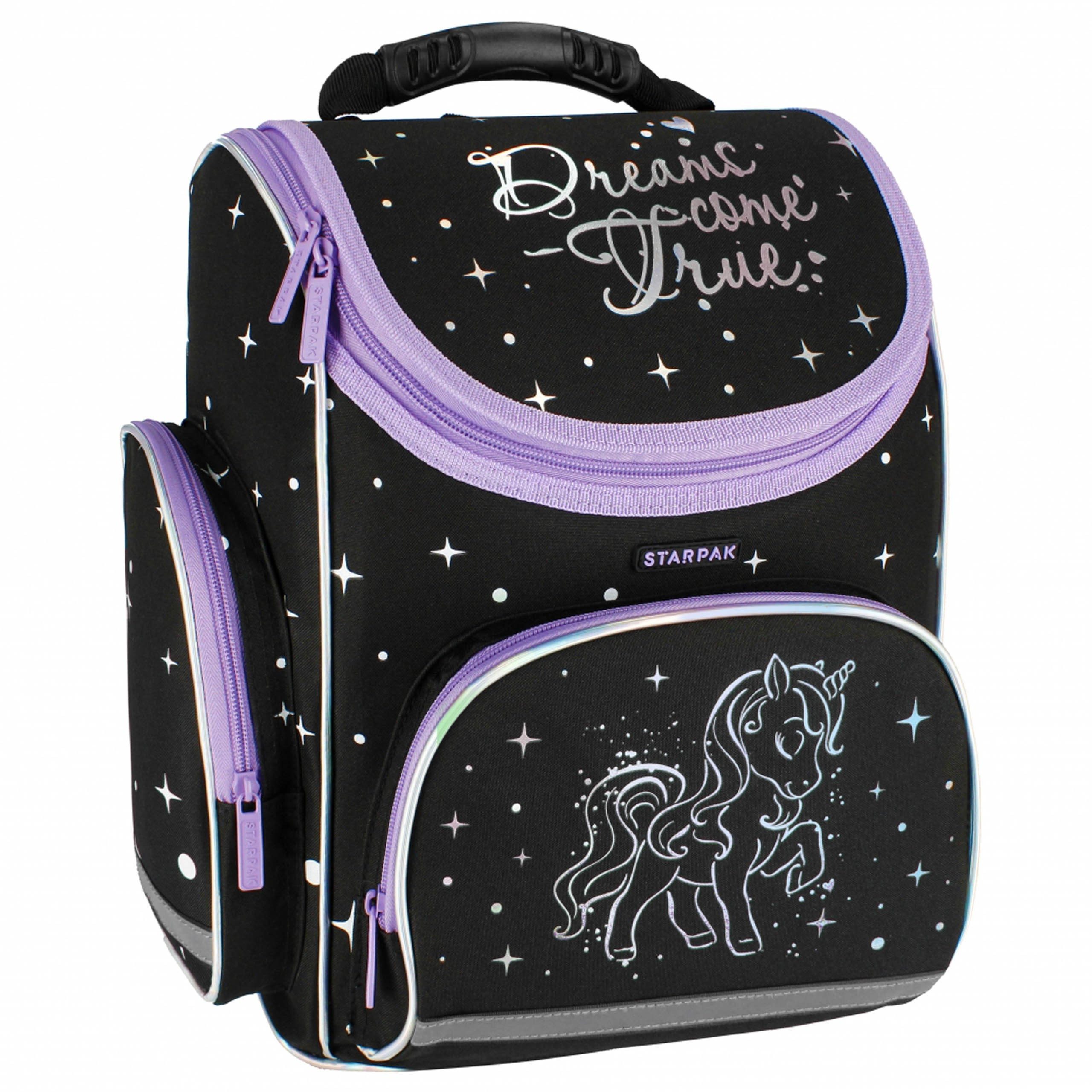 Sarcia.eu Schulrucksack Einhorn holo Schulrucksack für Mädchen, 37x32x22cm, gepolstert – Bild 2 von 5