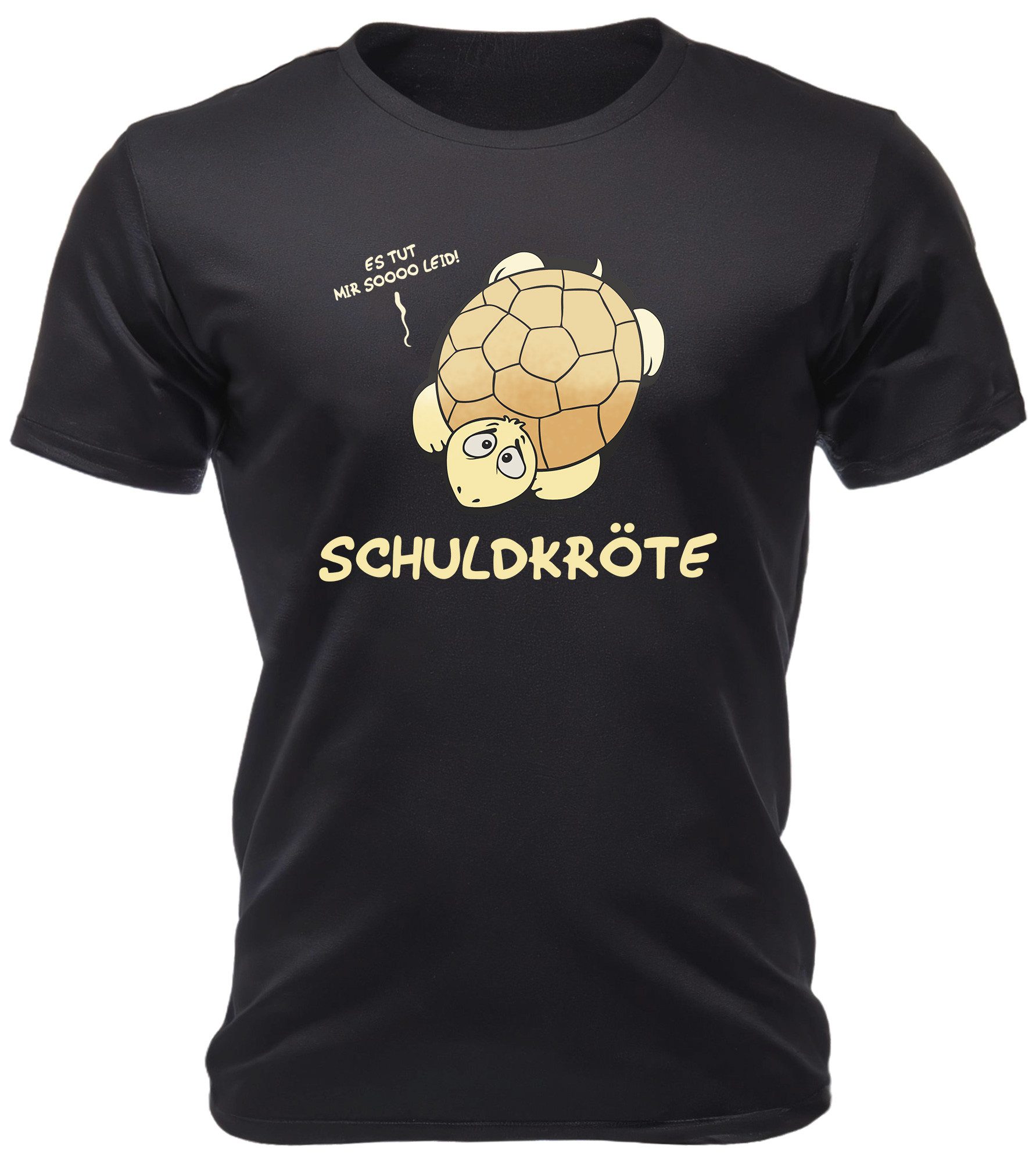 RAHMENLOS® T-Shirt zur Entschuldigung: Schuldkröte - es tut mir sooo leid!