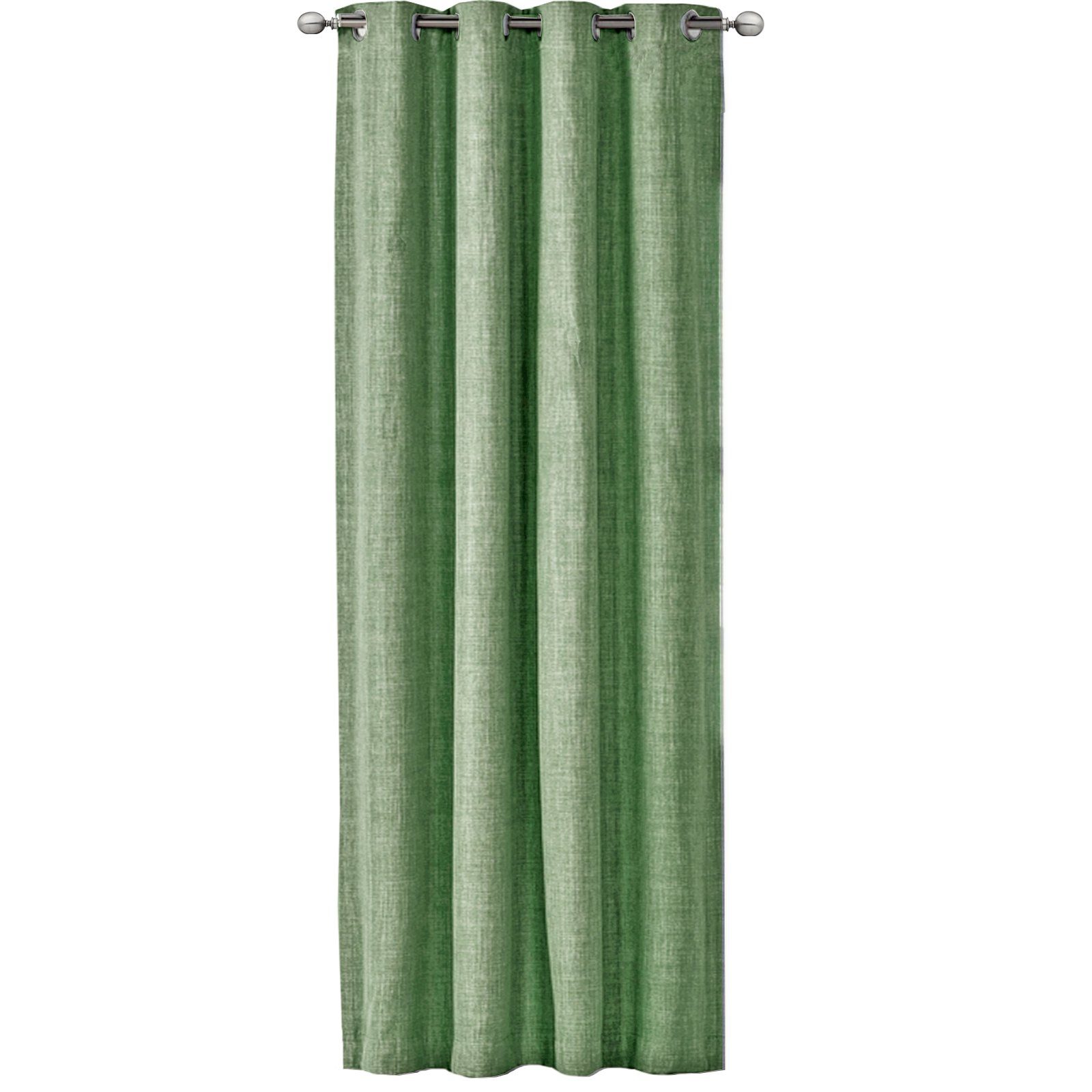 JEMIDI Gardine Vorhang blickdicht, 140x245cm, Ösen, günstig online kaufen