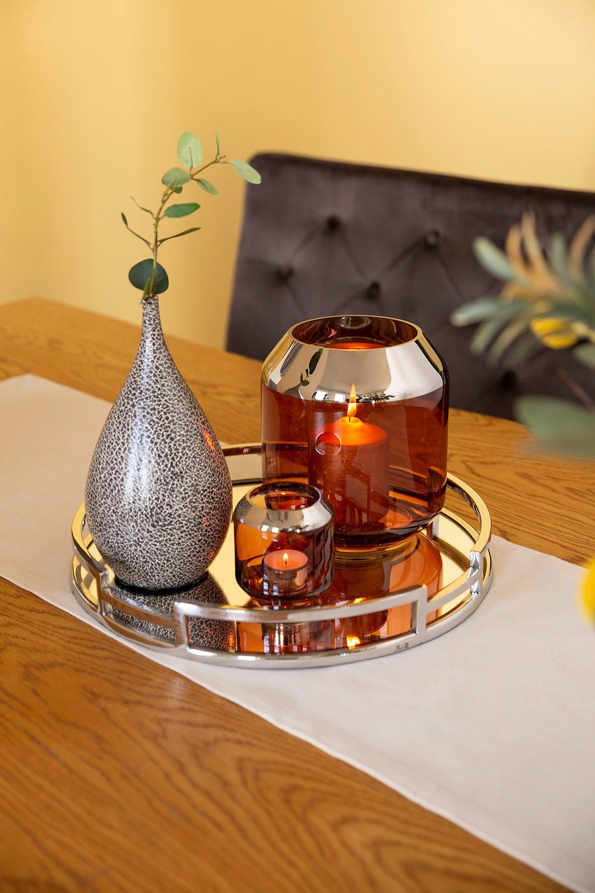 Fink Teelichthalter SMILLA (1 St), aus mundgeblasenem Glas Kerzenhalter