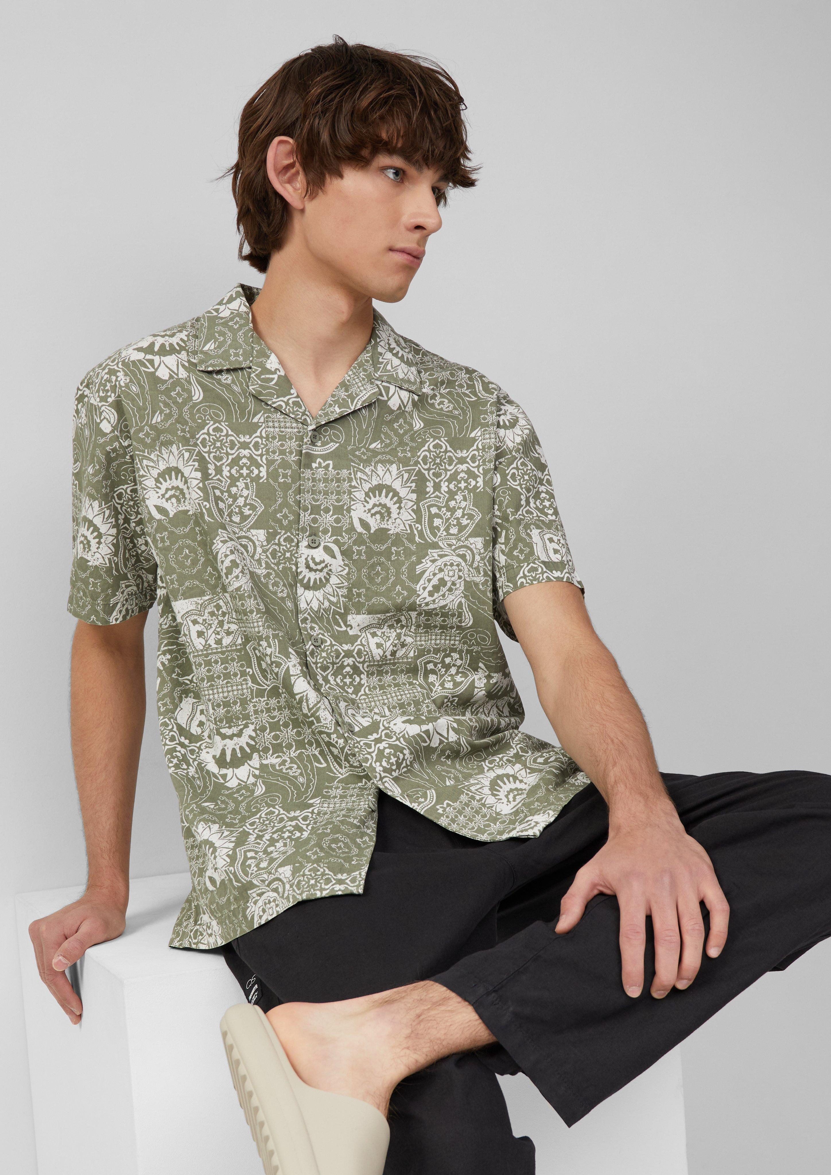 QS Kurzarmhemd Resort Fit: Baumwollhemd mit günstig online kaufen