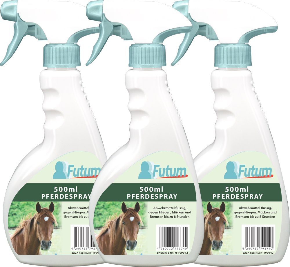 bis fern, Spray Spray FUTUM Made Insekten Std Germany Fliegen Pferde Insektenspray Hält Insekten in Bekämpfung, zu 8 3-St.,