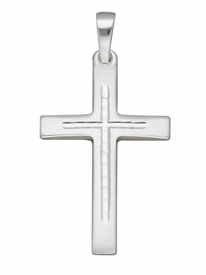 Kreuzanhänger mit Kette Echt Silber Schmuck Kreuz Anhänger Silberkreuz Collier
