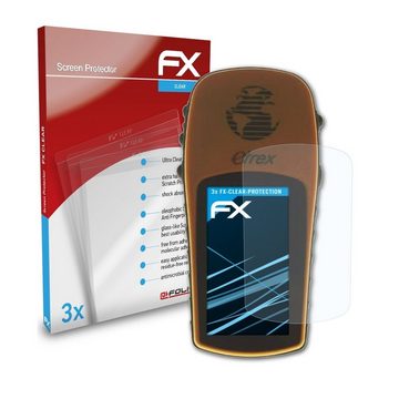 atFoliX Schutzfolie Displayschutz für Garmin Etrex GPS, (3 Folien), Ultraklar und hartbeschichtet