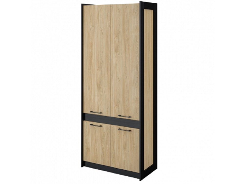 Feldmann-Wohnen Wohnwand 1 cm Lowboard STENLY, 1 202 Standvitrine Couchtisch), + 45 1 variabel cm x + Sideboard + x Gesamtmaße 1 Kleiderschrank B/T/H: 1 cm + (Set