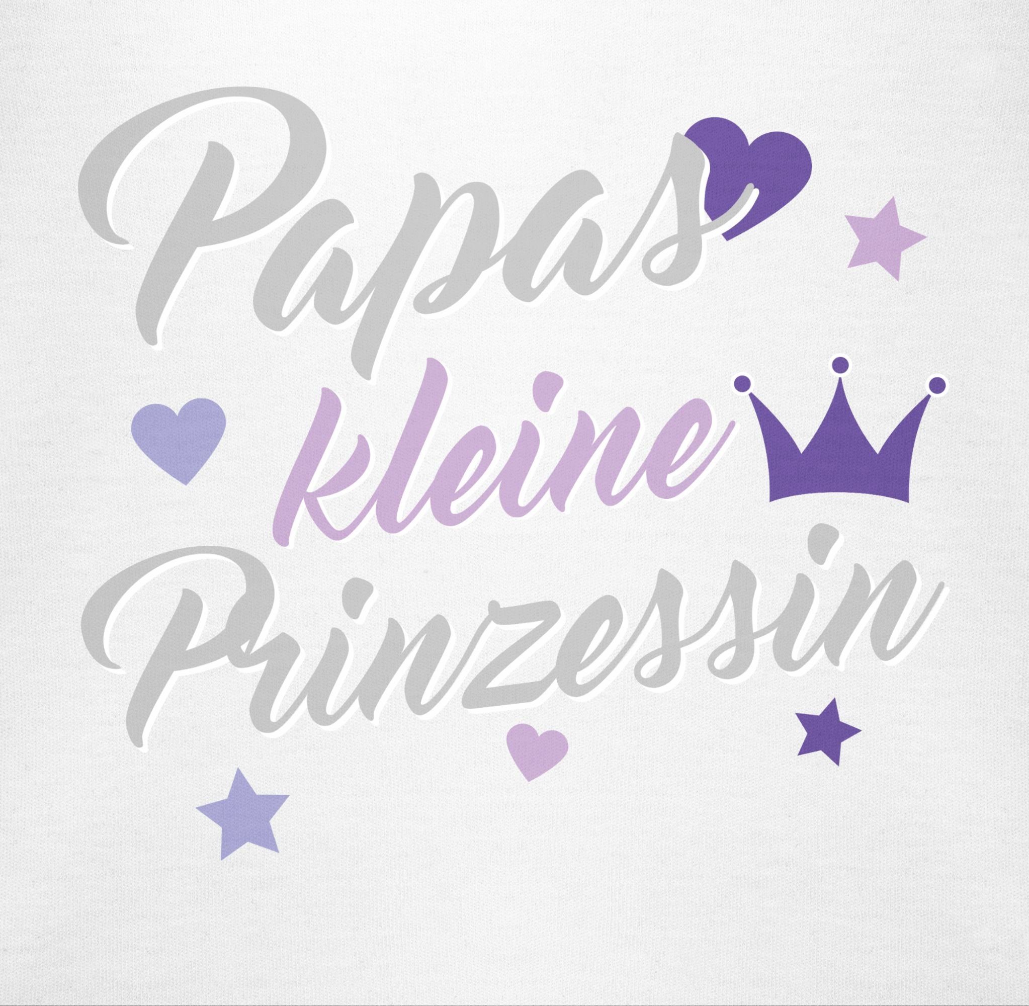 Papas Weiß Shirtracer Vatertag 1 kleine Shirtbody Prinzessin Geschenk Baby