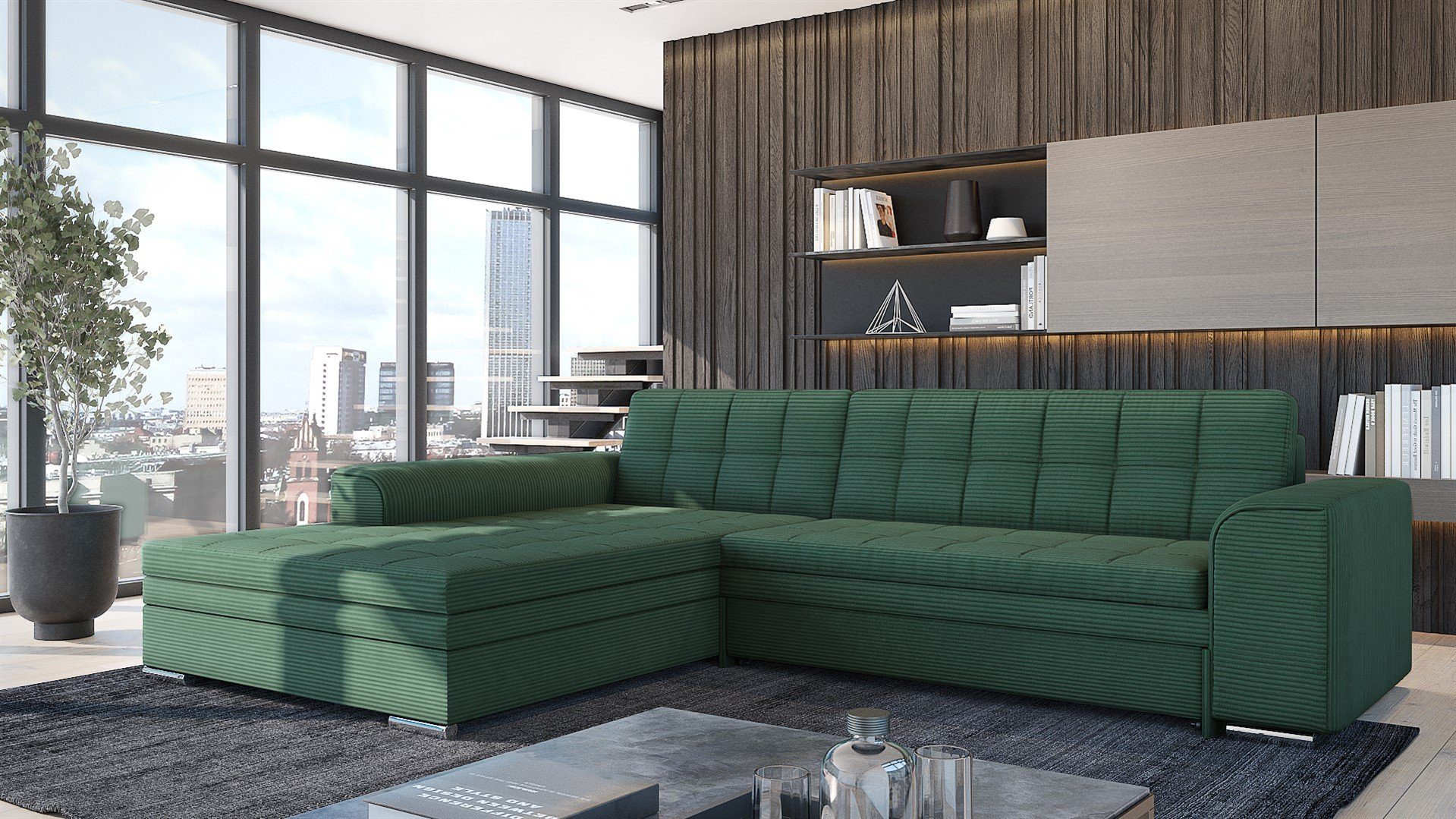 Fun Möbel Ecksofa Sofa SARRA Ottomane günstig online kaufen