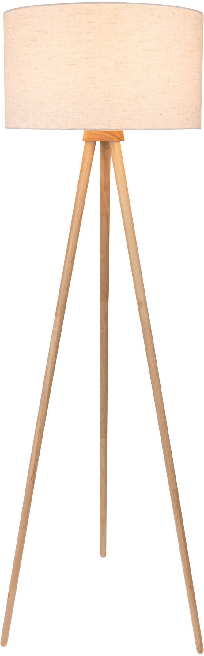 OTTO home Stehlampe Torell - Dreibein Stehleuchte, Textil, Dreibein Holz, exkl. LM E27, Leinen oder Cord, Textilschirm – Bild 4 von 5