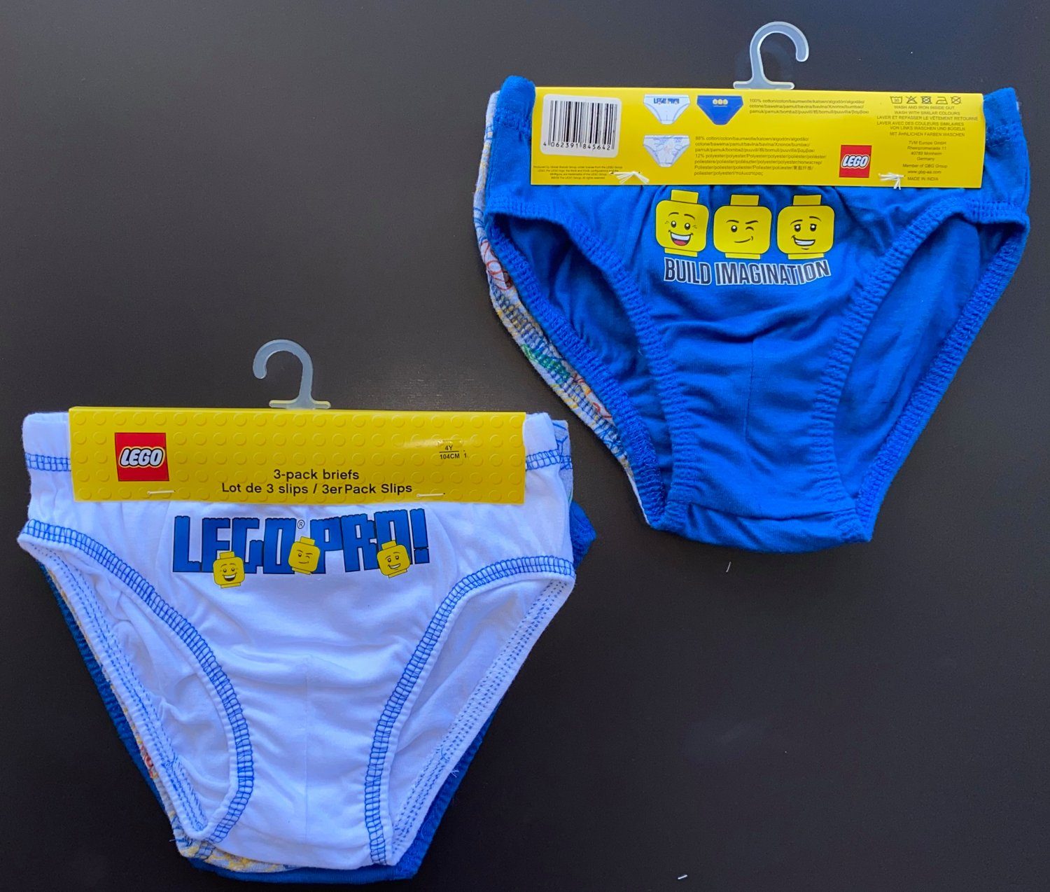 LEGO® Schlüpfer Lego® Unterwäsche Set Jungen 4-10 Jahre 6X Unterhosen 104 116 128 140