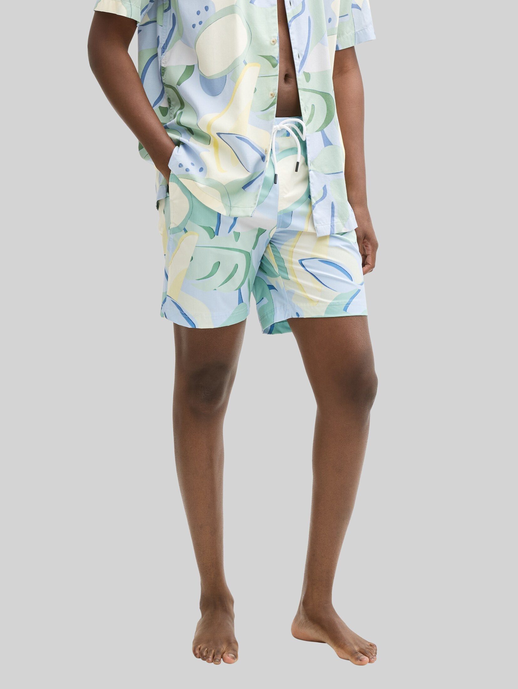 TOM TAILOR Denim Badeshorts Hosen & Chino Badeshorts mit Print