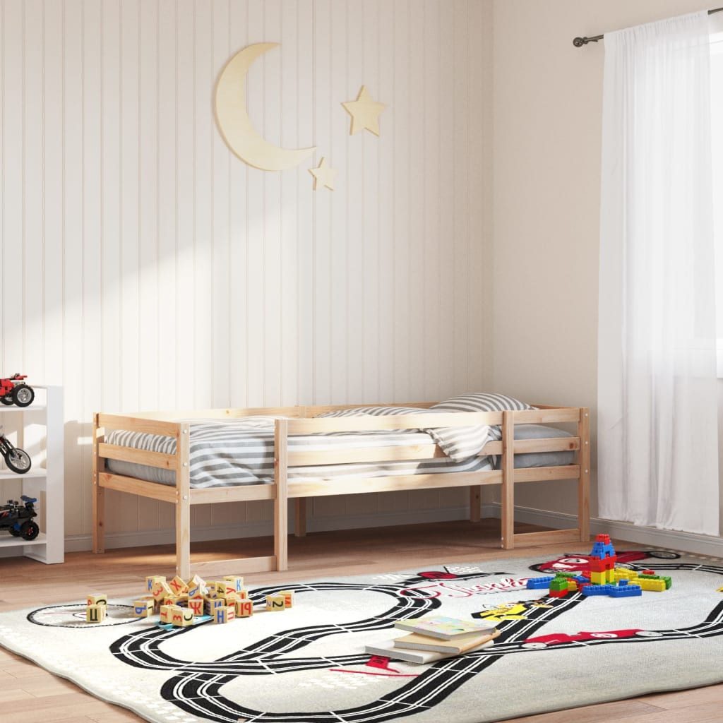 vidaXL Bett Kinderbett 75x190 cm Massivholz Kiefer