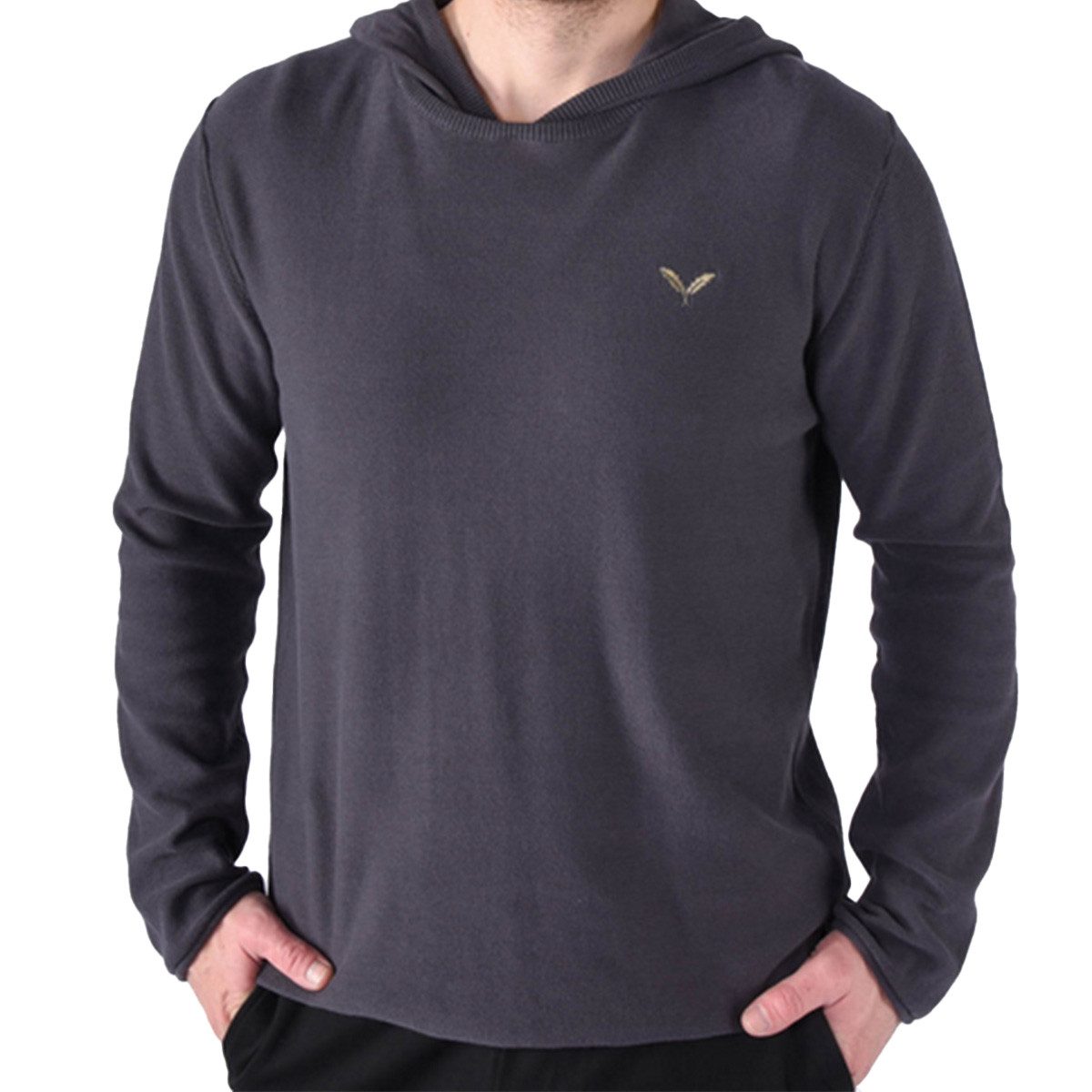 Kleinigkeit Вязаные свитера Strick Hoodie Signature - asphalt grey