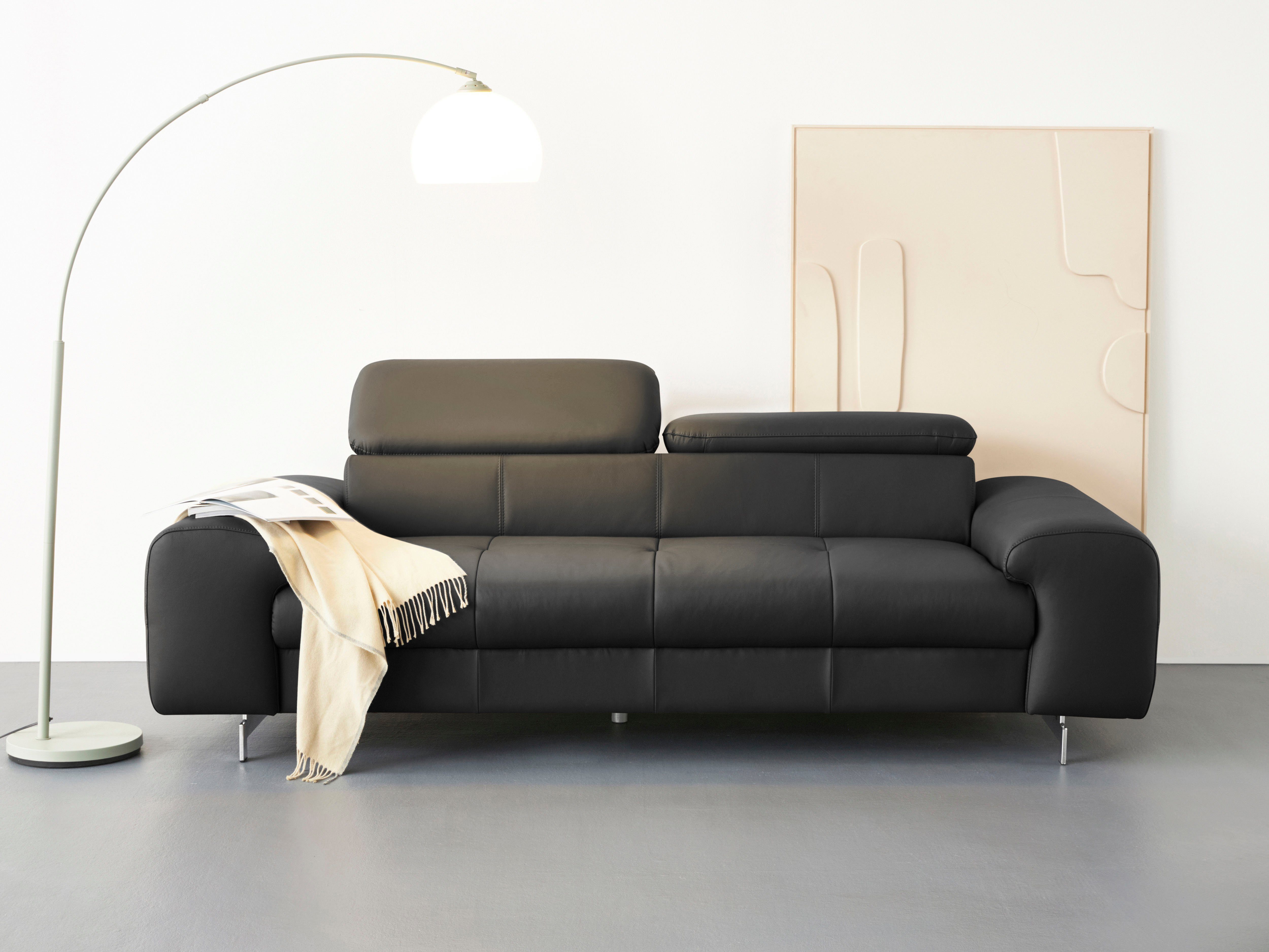 COTTA 3-Sitzer Chef, Big-Sofa mit Kopfteilverstellung, günstig online kaufen