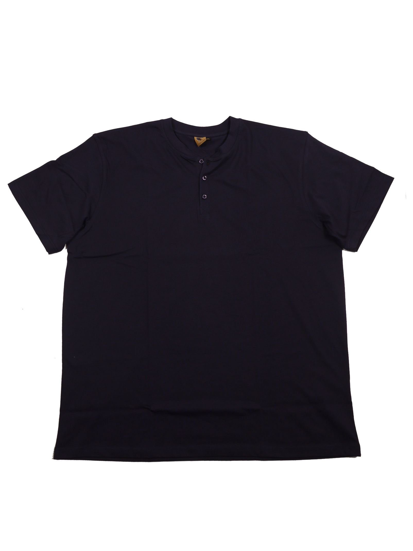 ABRAXAS T-Shirt T-Shirt mit Knopfleiste in Herrenübergrößen bis 12XL, navy