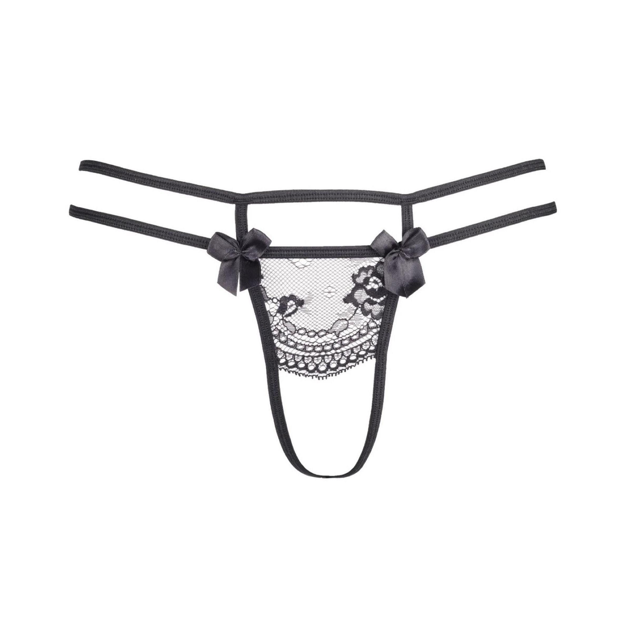 Axami Size Plus String-Ouvert V-8698PS Plus Size string black - (2XL,3XL,4XL)