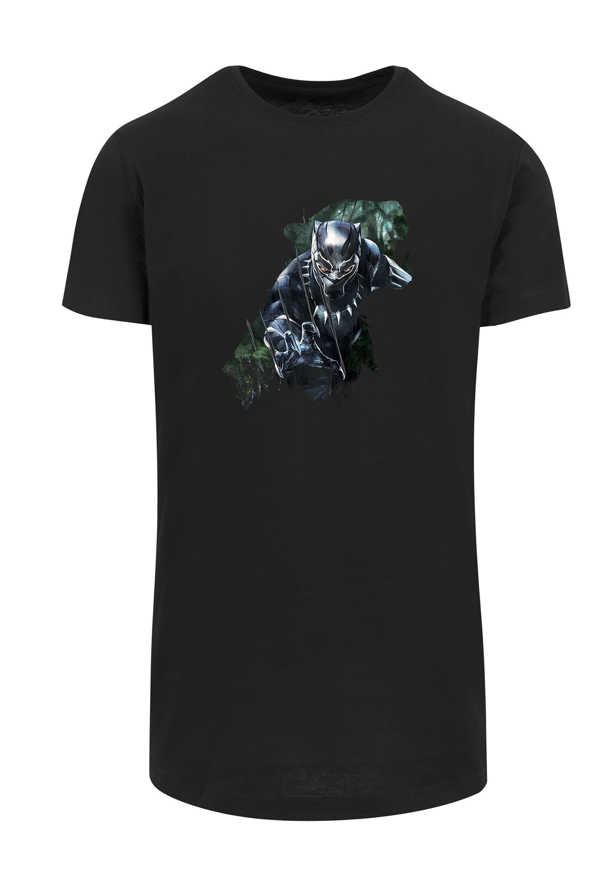 Print Marvel Black schwarz Panther F4NT4STIC Wild T-Shirt