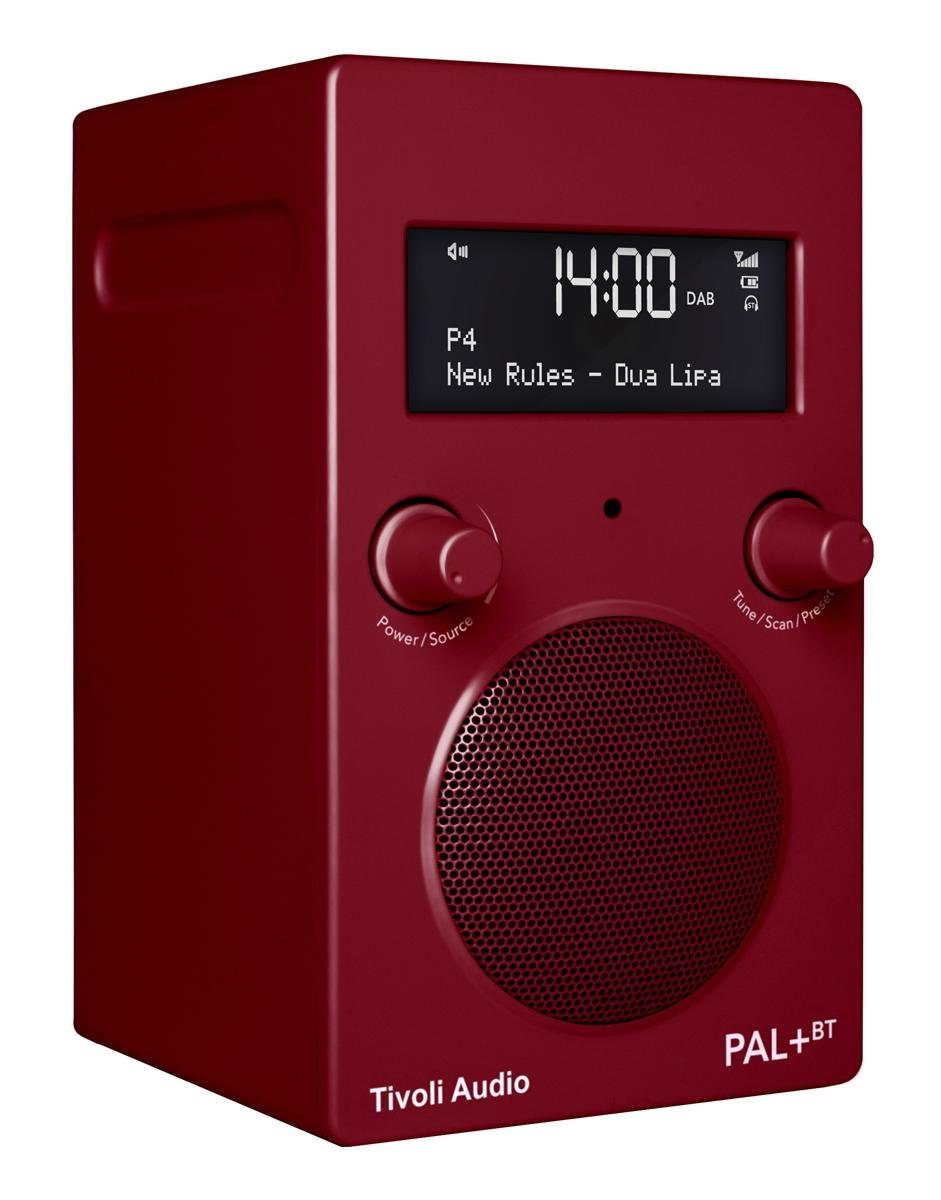 Tivoli Audio PAL+ BT rot Radio mit Akku und Bluetooth Radio (DAB+/UKW/FM)
