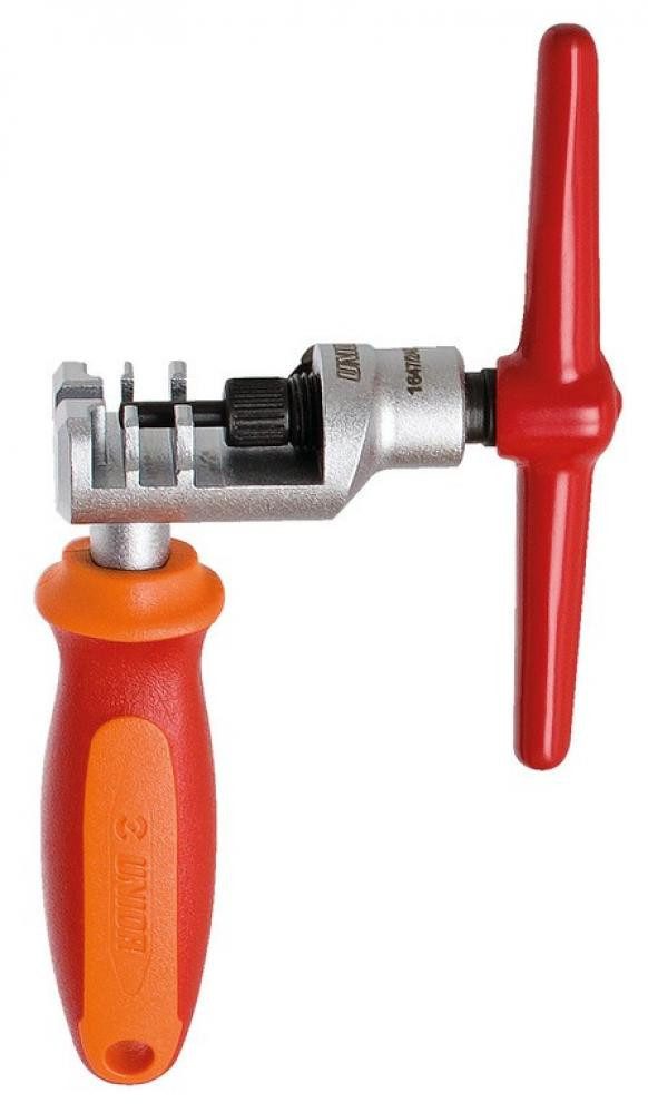 Unior Fahrradkette Unior Kettennietdrücker rot 1647/2ABI-US für 6,7,8,9,10,11-Gang Kette