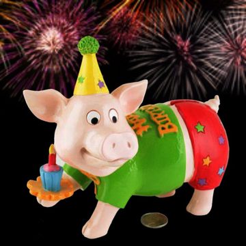 Giftcompany Spardose Gift-Company Geburtstags-Spar-Schweini HAPPY BIRTHDAY ca 18 cm H, (Stück)