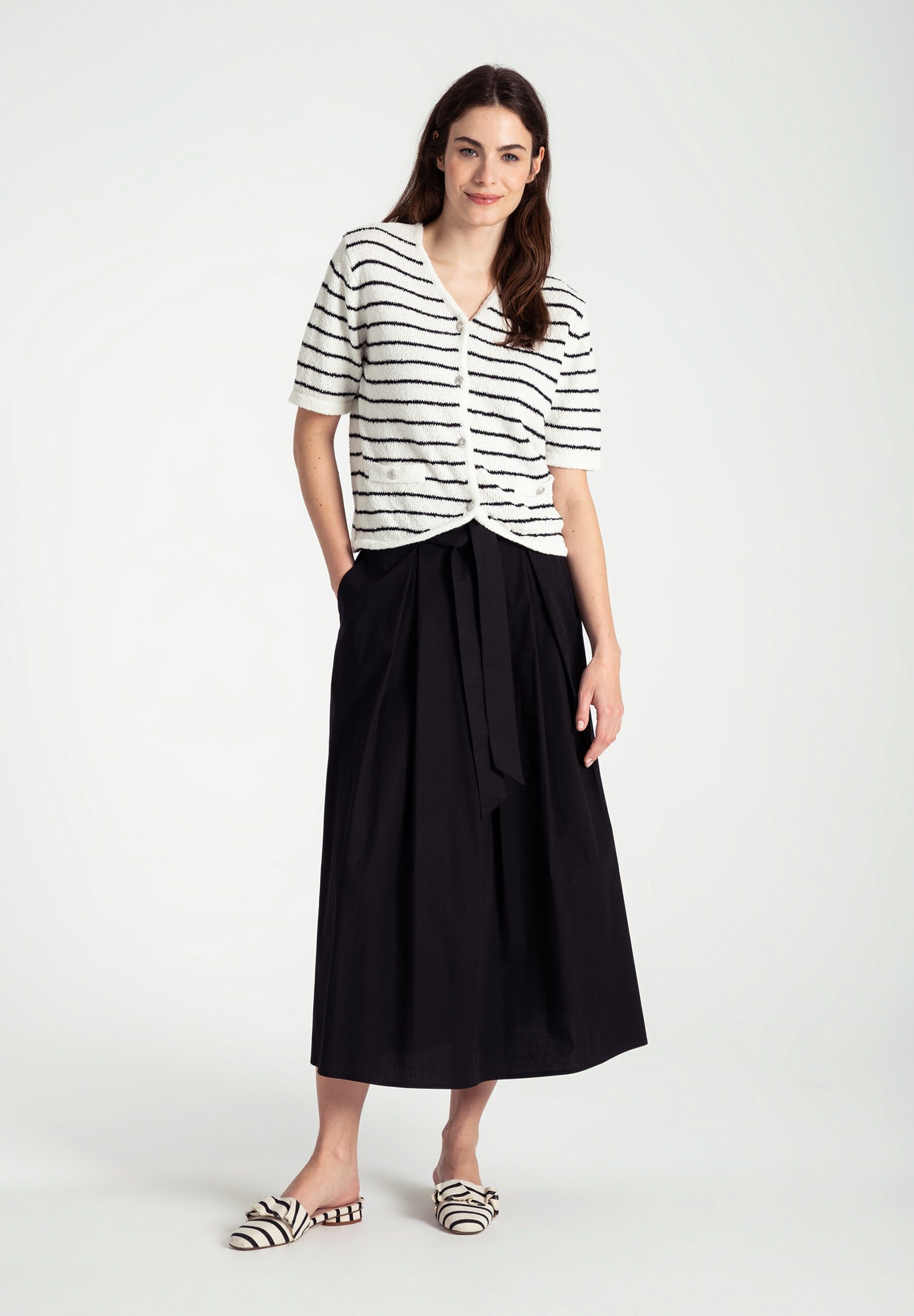 MORE&MORE A-Linien-Rock Baumwollrock