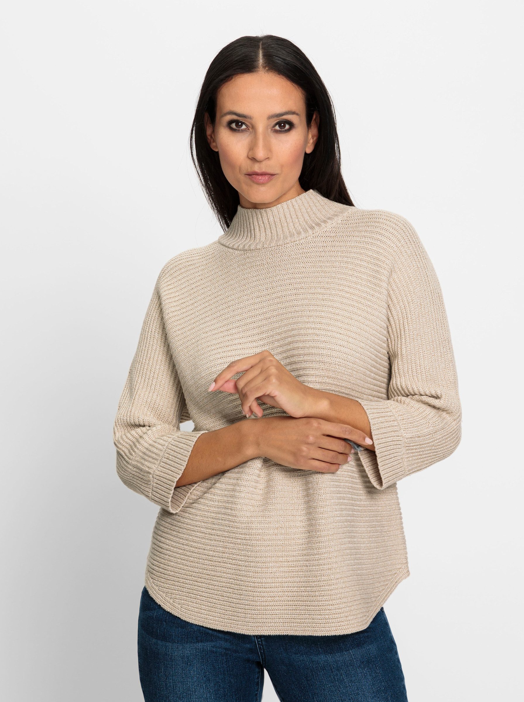 heine Strickpullover Stehkragenpullover günstig online kaufen