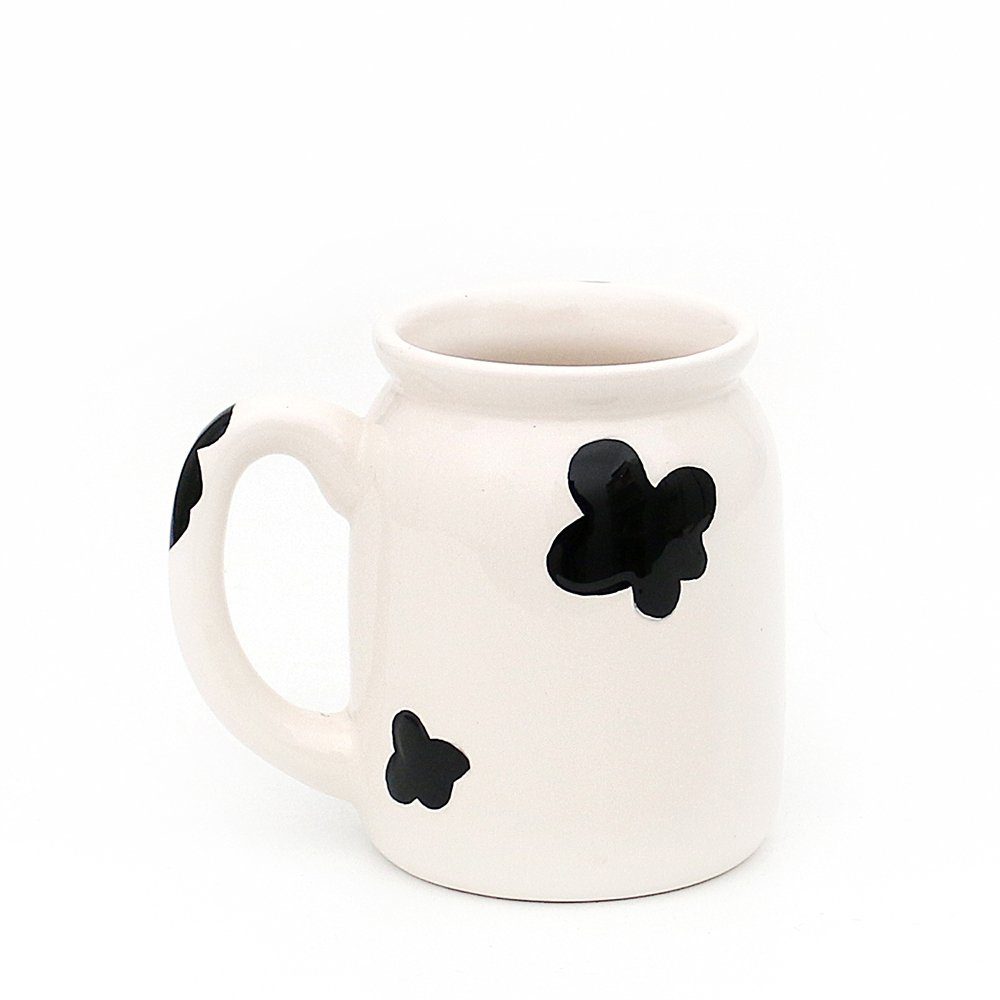 Dekohelden24 Tasse Keramik Tasse - Kuh -, ca. 12 x 9,5 x 11 cm., 1-tlg., Keramik