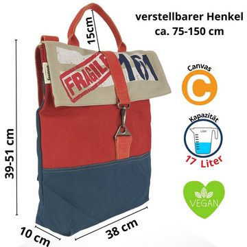 Sunsa Umhängetasche Sunsa XL Umhängetasche. Groß Crossbody Bag aus Canvas., Vegane Tasche