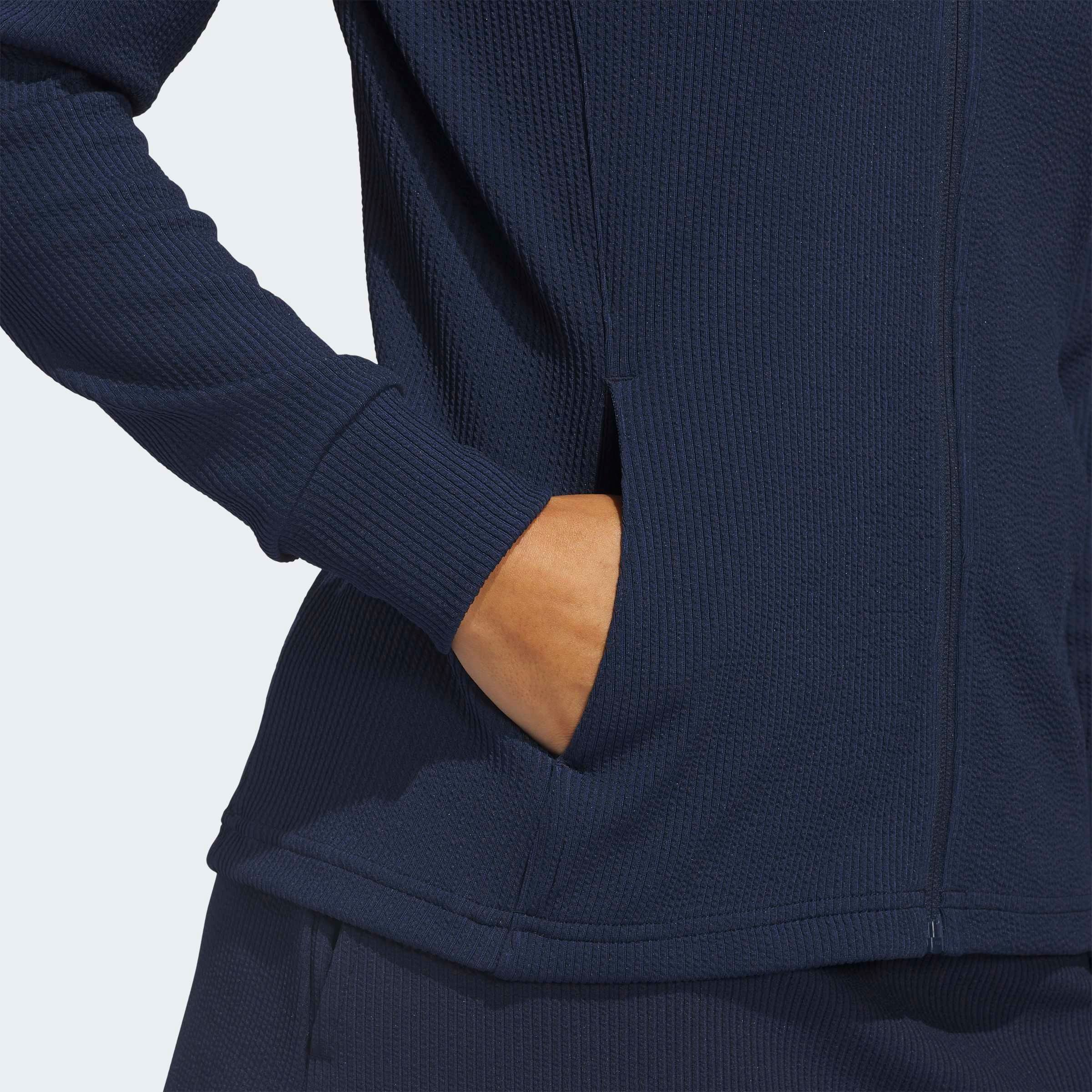 adidas Performance Trainingsjacke W TXTR JKT mit Reißverschluss, aus Polyester, normaler Schnitt, gerader Abschluss