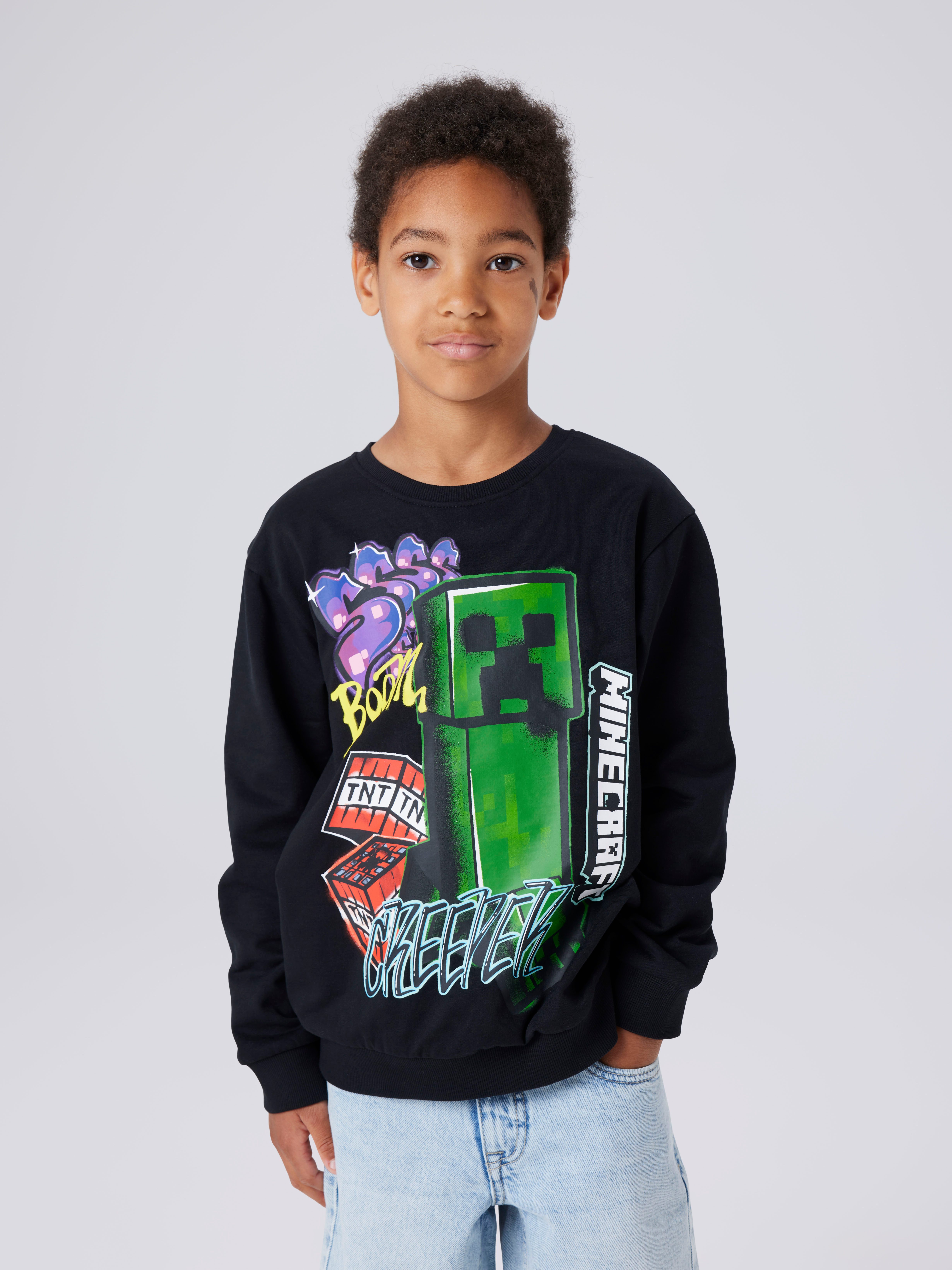 Name It Sweatshirt NKMDAI MINECRAFT NREG SWEAT BRU NOOS BFU