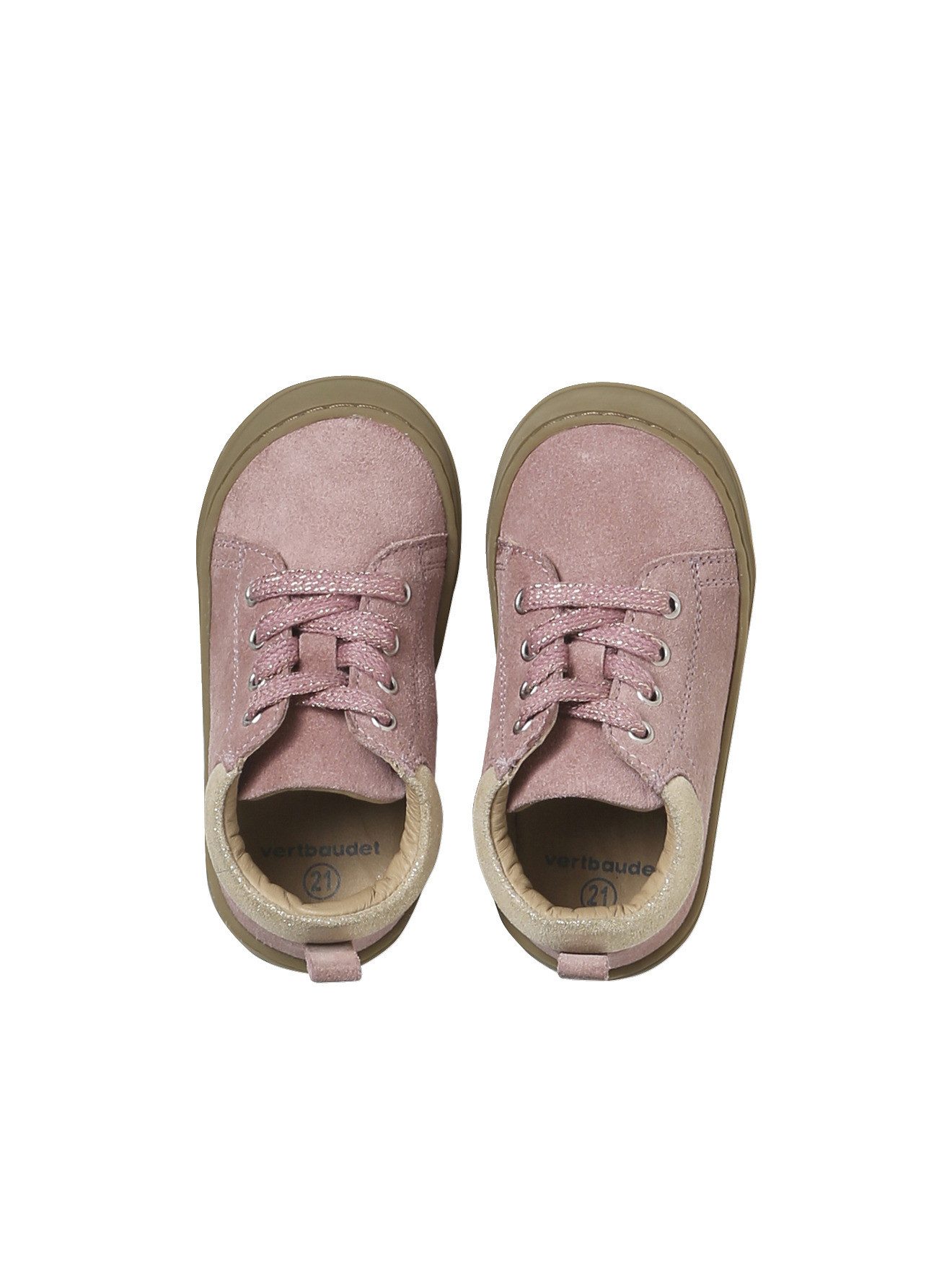 vertbaudet Baby Lauflernboots aus weichem Leder mit Schnürung Lauflernschuh – Bild 4 von 5