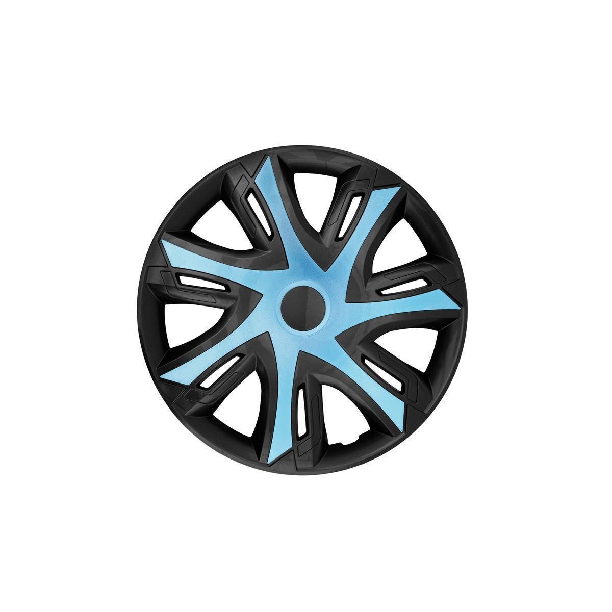 NRM Radkappe N-Power BICOLOR 15 Zoll in Blau/Schwarz, 15 in Zoll, (4-St) Radzierblenden für Stahlfelgen Zweifarbige Колпаки Satz 4er Set 15"