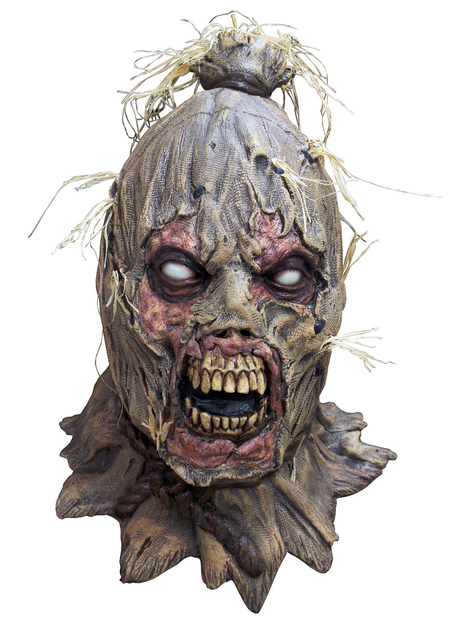 Ghoulish Productions Verkleidungsmaske Zombiescheuche, Das passiert, wenn eine Vogelscheuche vom Zombie gebissen wird!