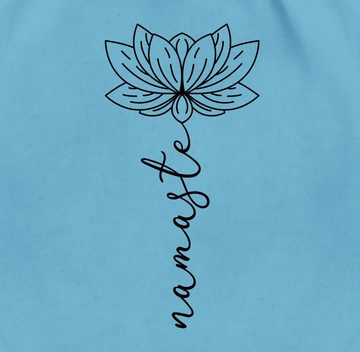 Shirtracer Turnbeutel Namaste Lotusblüte, Yoga und Wellness Geschenk