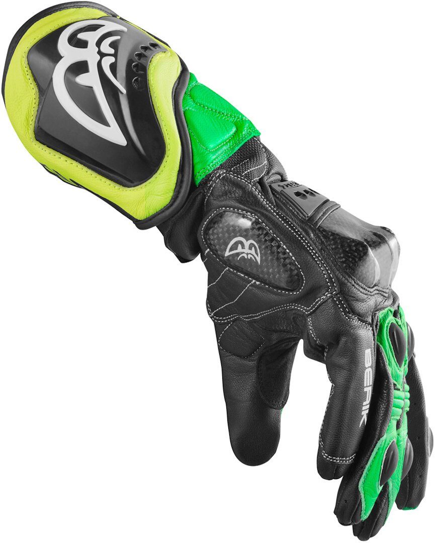 Motorradhandschuhe Motorradhandschuhe Berik Black/Green TX-1