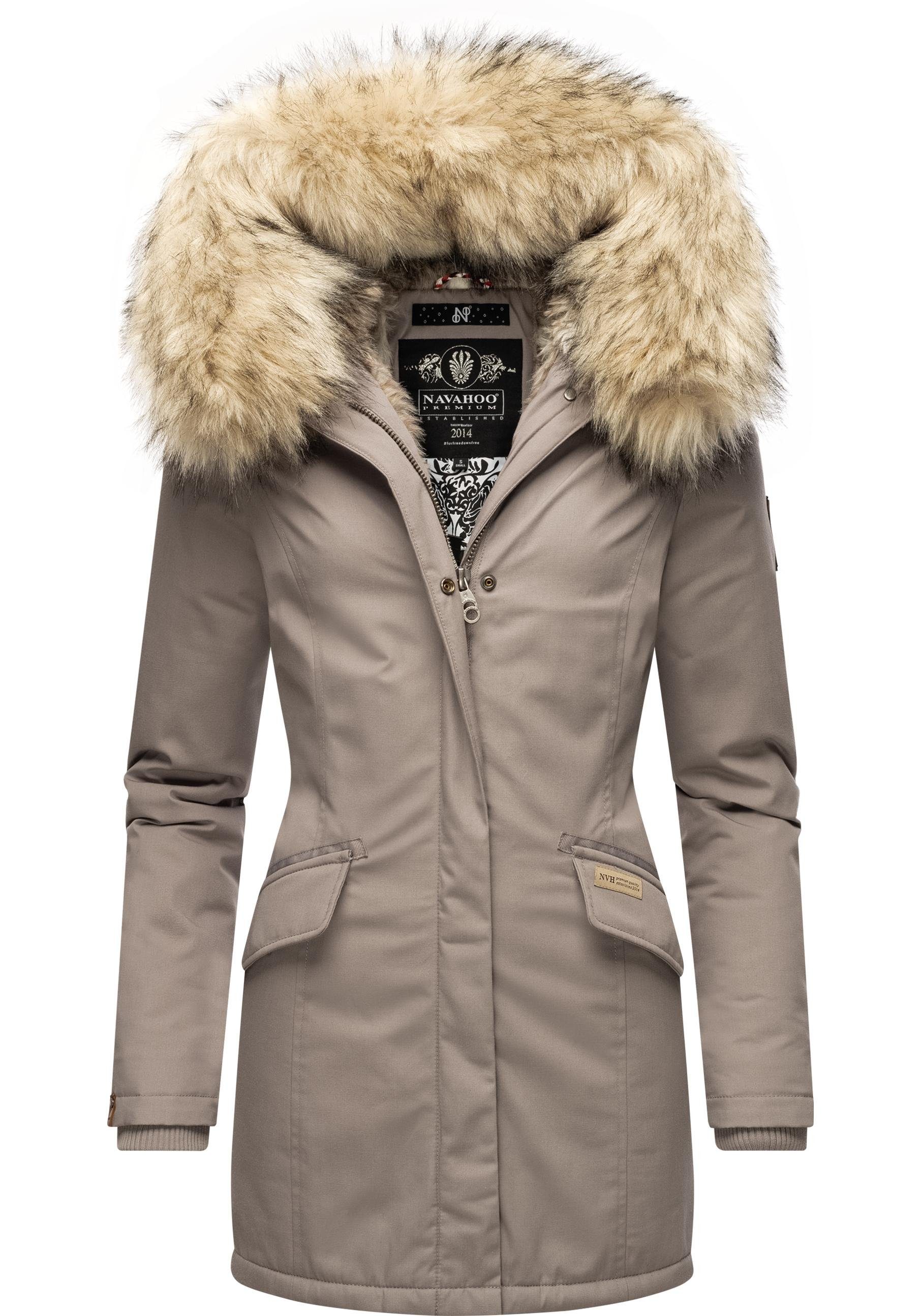 Navahoo Wintermantel Cristal stylischer Damen Winterparka günstig online kaufen