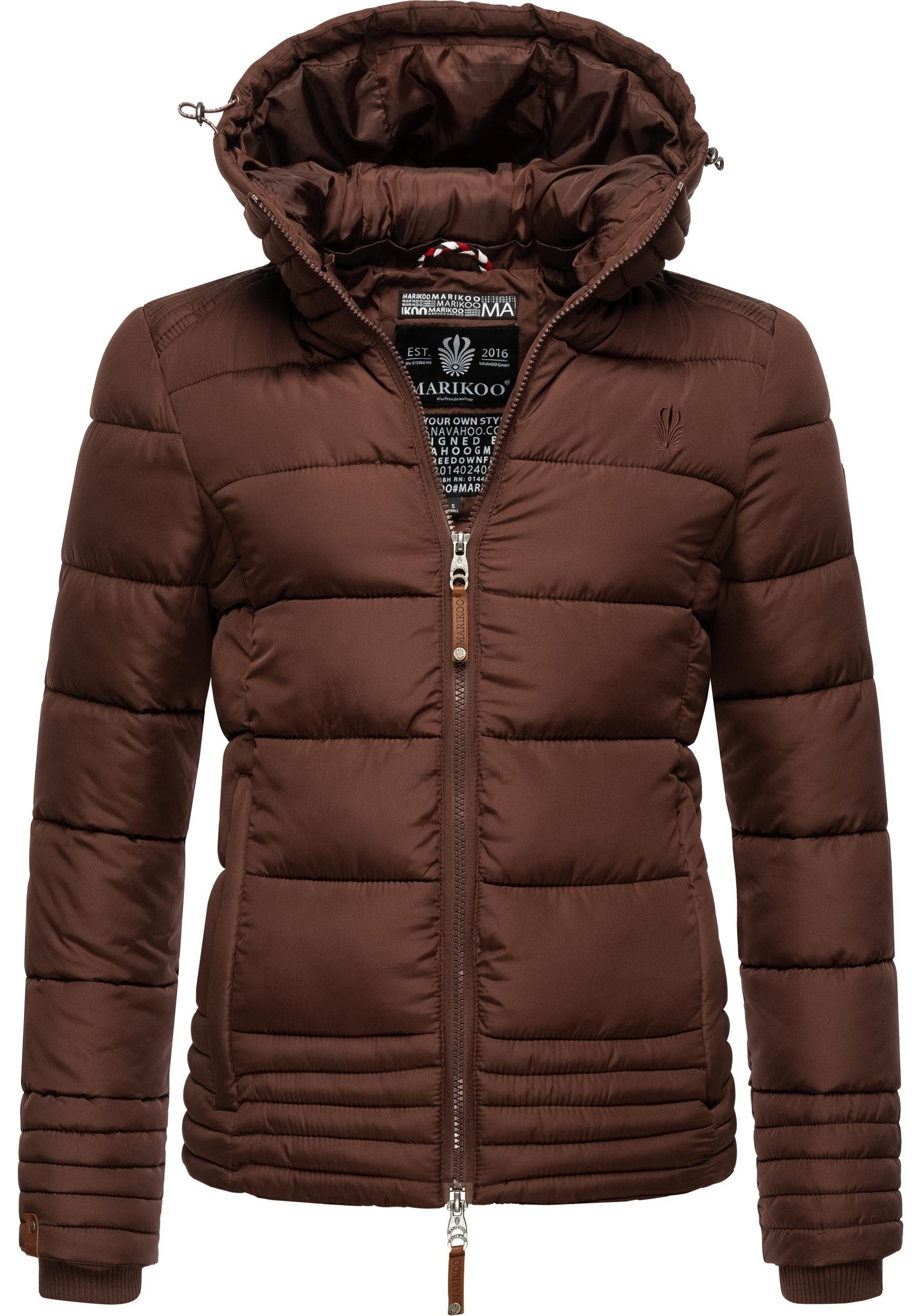 Marikoo Winterjacke Sole modisch taillierte Damen Steppjacke für den Winter