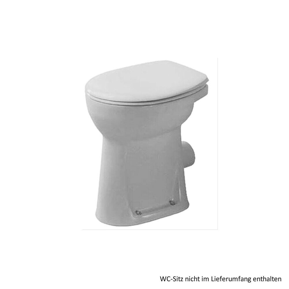 WC-Komplettset Duravit Sudan Stand-Flachspül-WC (100mm) behinderteng., Abg. waagr.