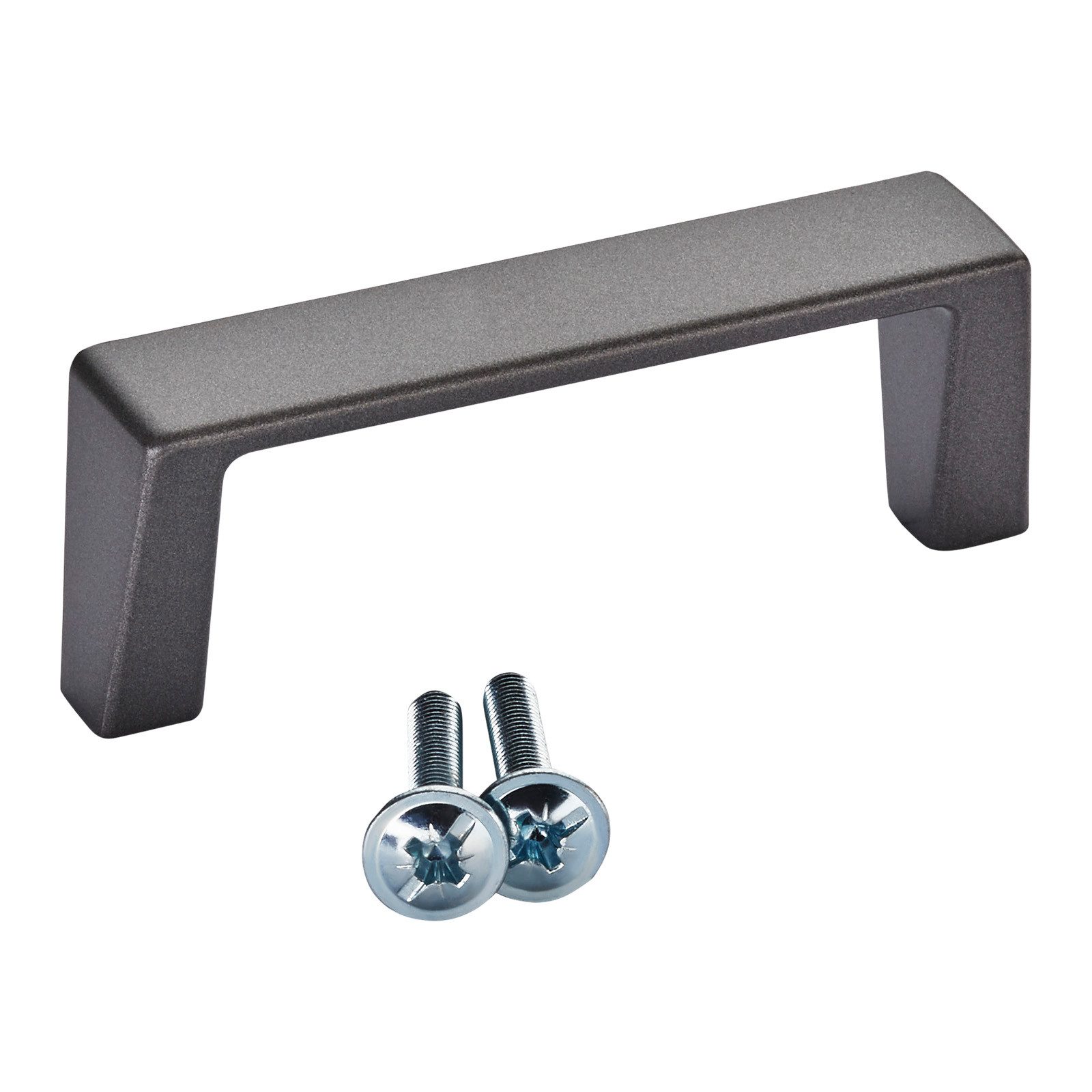 SO-TECH® Möbelgriff Bügelgriff LEVEL BA 64 - 160 mm, inkl. Schrauben (1-St), BA 64 mm Anthrazit matt von SCHÜCO ALU COMPETENCE