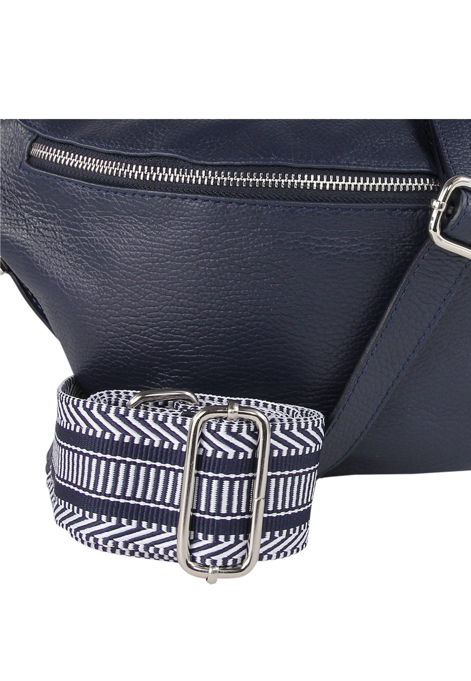 Toscanto Gürteltasche Toscanto dunkelblaufarbene Gürteltasche (Gürteltasche), Damen Gürteltasche Echtes Leder, dunkelblau