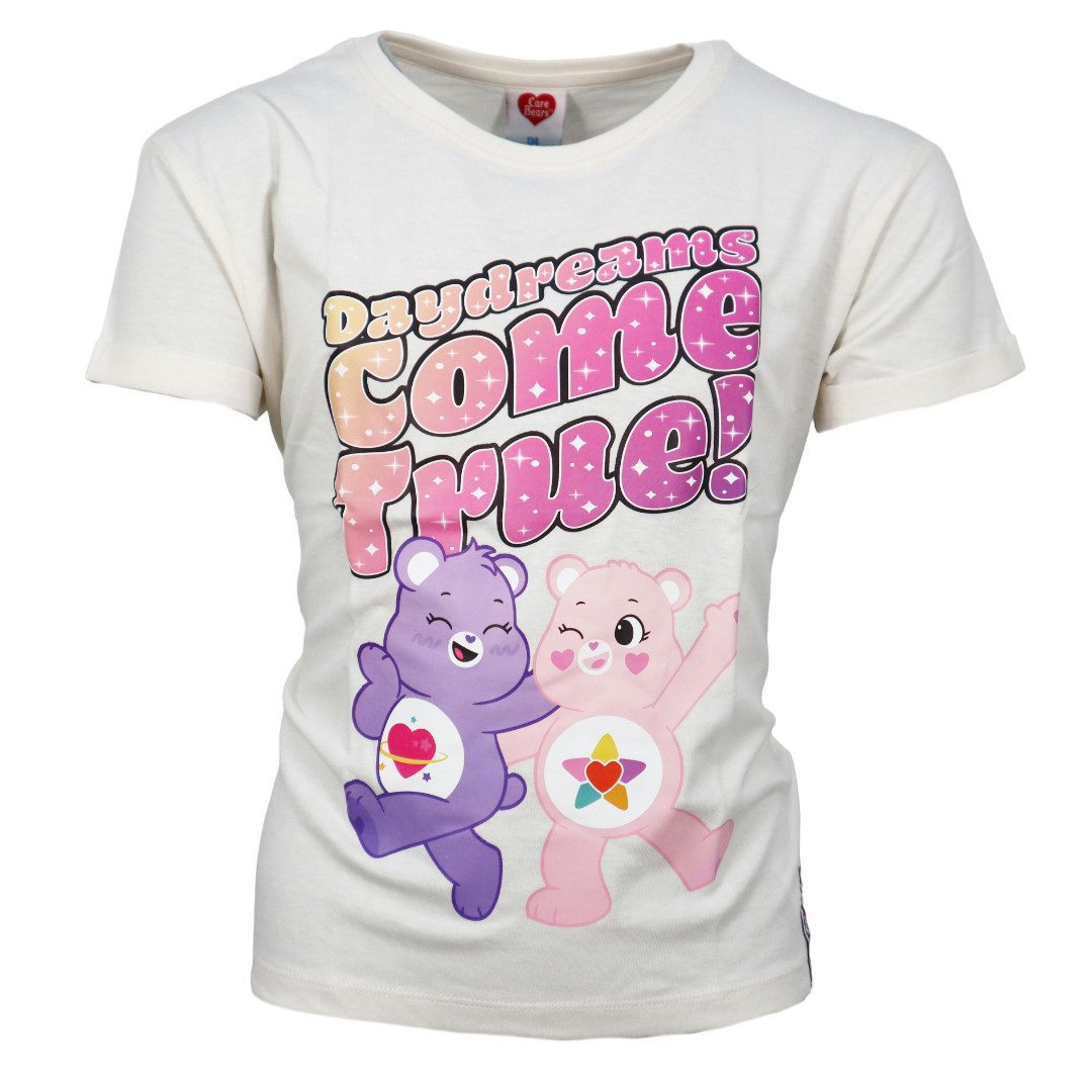 Glücksbärchis Print-Shirt Glücksbärchis Herzchenbärchi Mädchen kurzarm T-Shirt Shirt Gr. 134 bis 164, 100% baumwolle