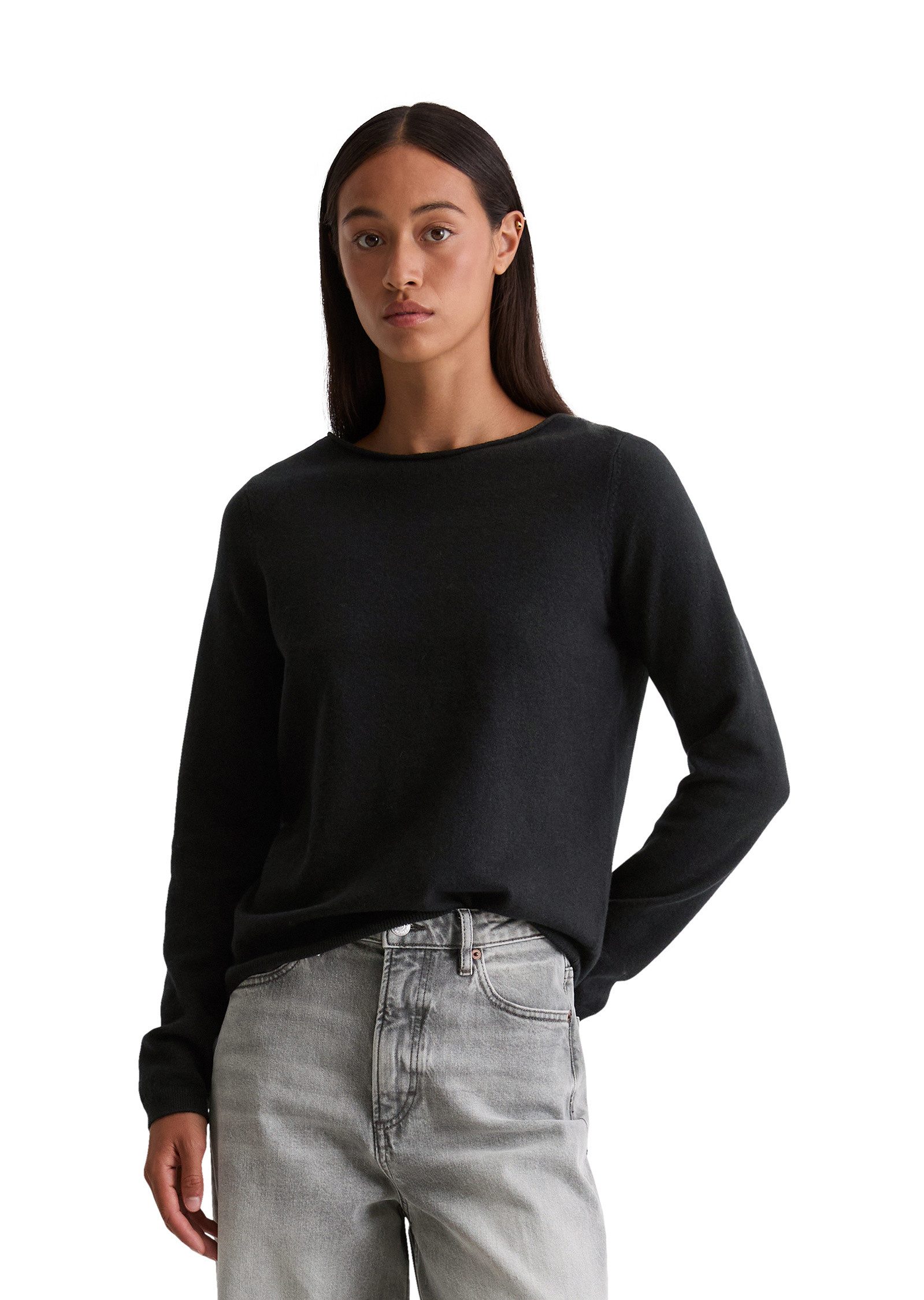 Marc O'Polo Strickpullover aus softem Baumwolle-Schurwolle-Mix günstig online kaufen