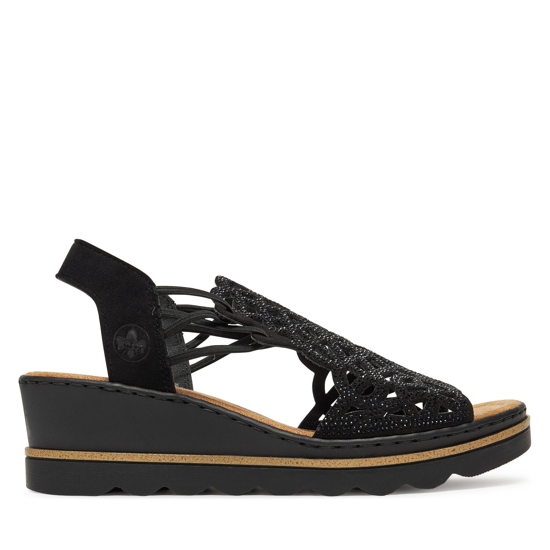 Rieker Rieker Damen-Sandalen Schwarz 67465-00 Sandale