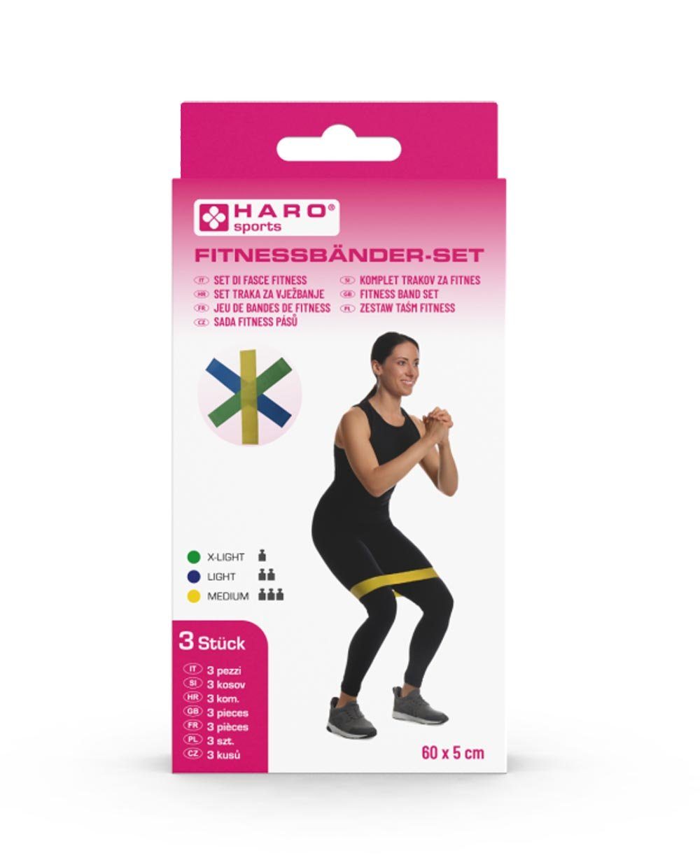 Gymnastikband Fitnessbänder Set