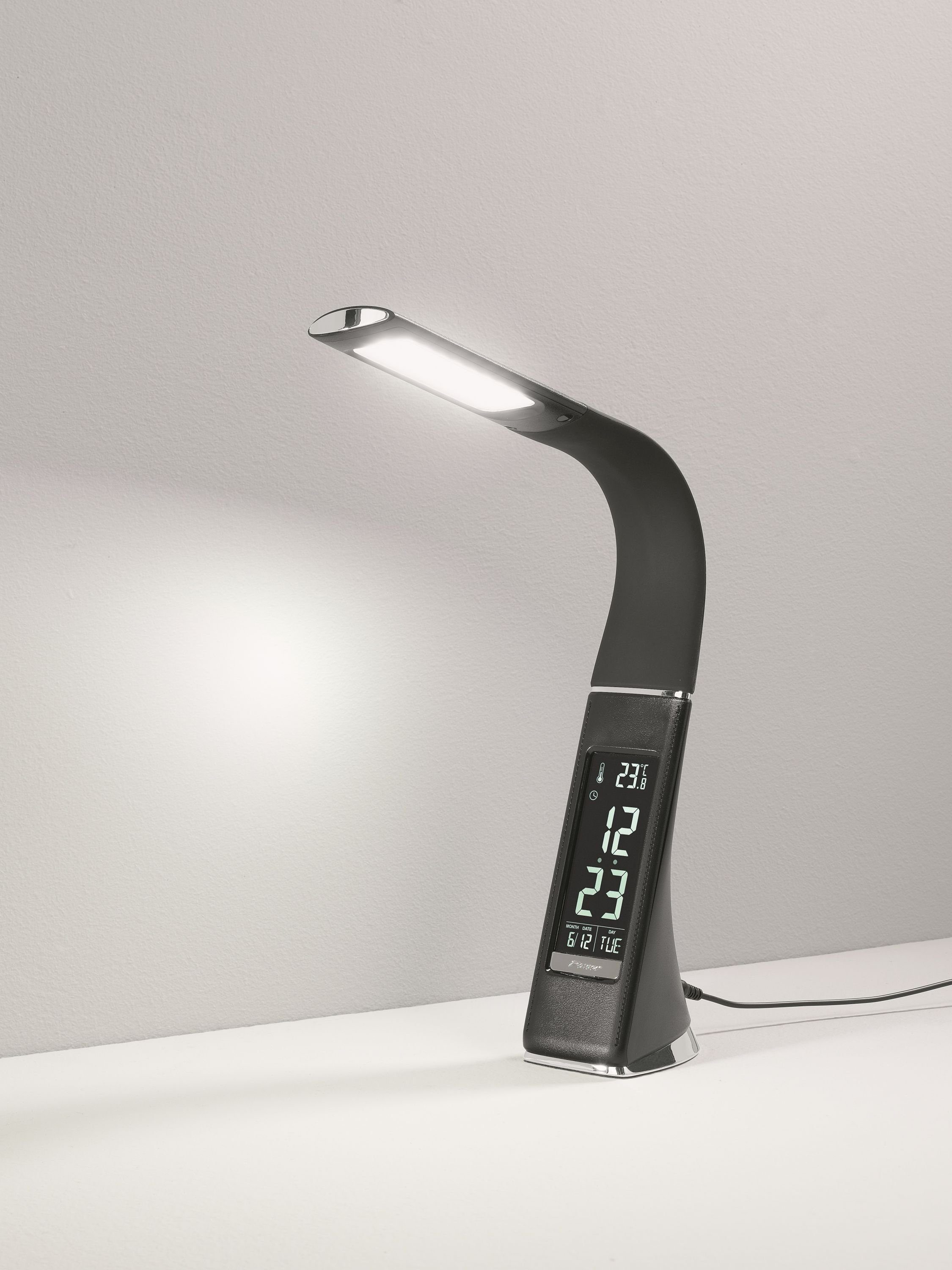 casa NOVA Tischleuchte casa NOVA Tischleuchte LED SWING schwarz BHT 8x48x6 cm schwarz, Kaltweiß
