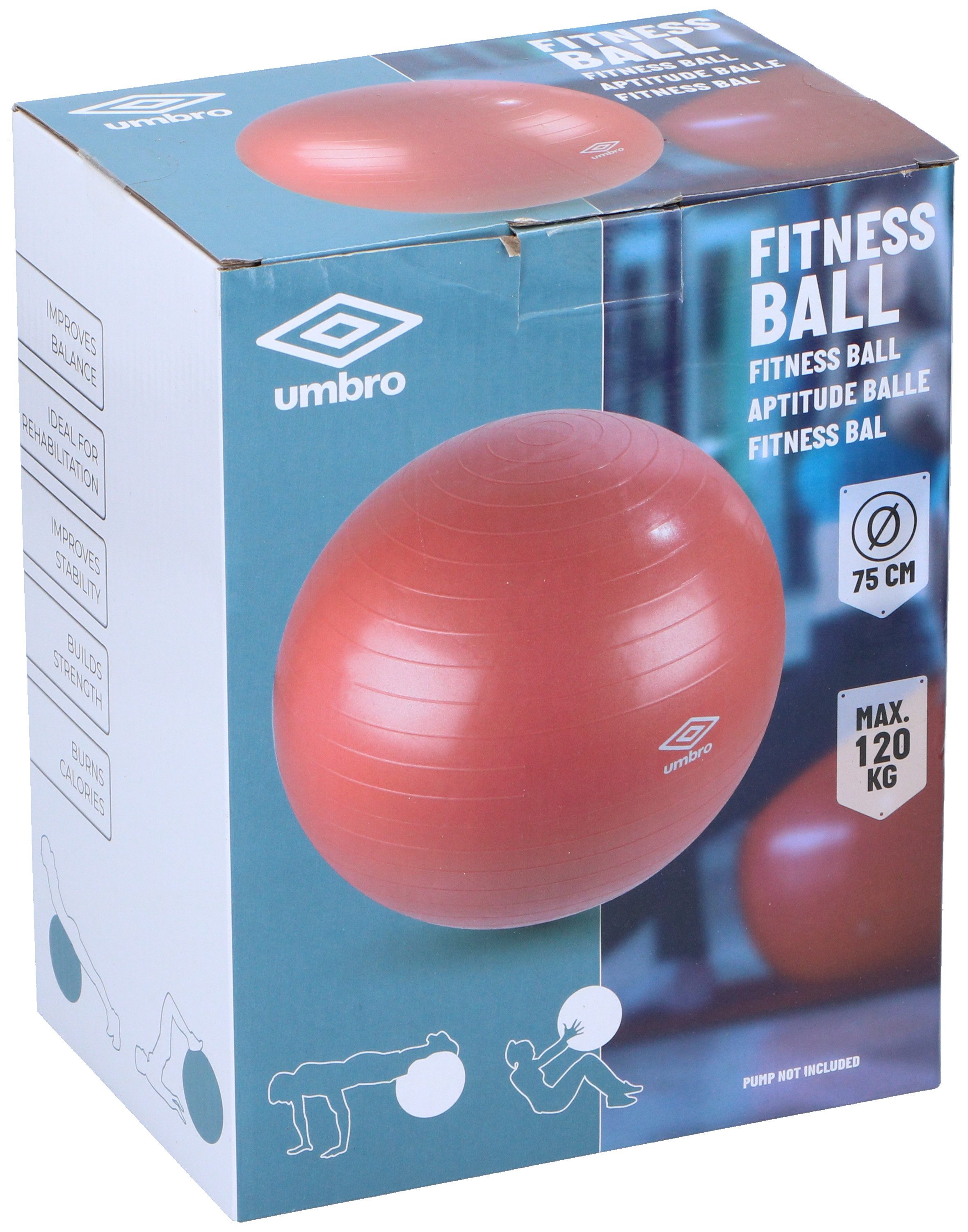 Umbro Gymnastikball Umbro Roter Gymnastikball Ø75 CM