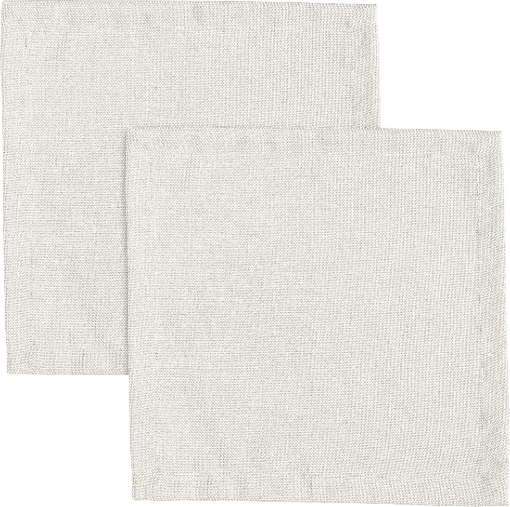 Erwin Müller Stoffserviette Serviette "Madrid" 2er-Pack, fleckabweisend Uni