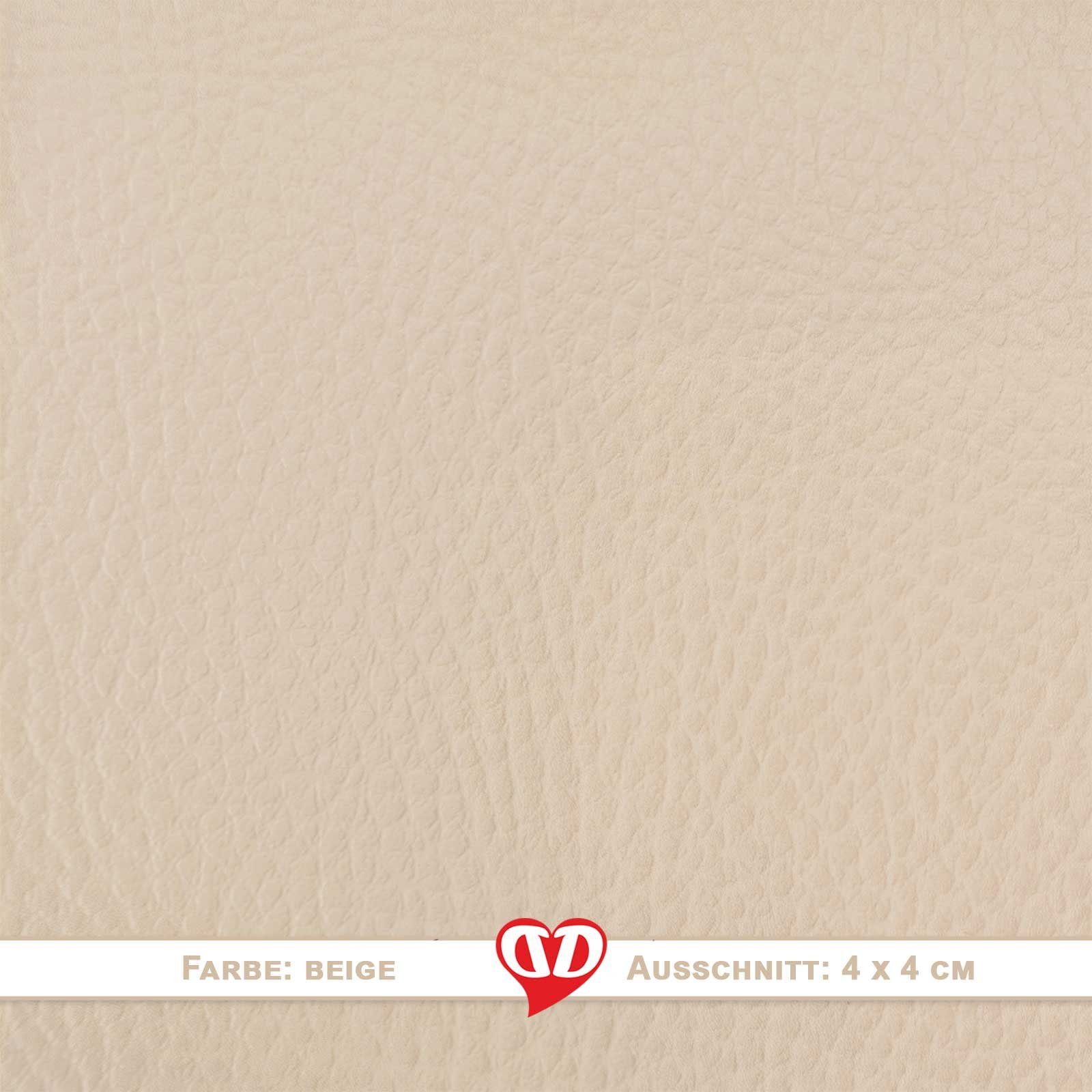 Thumbnail - maDDma Stoff Oekoleder Kunstleder Zuschnitt ab 50x140cm Lederimitat 450g/m², beige