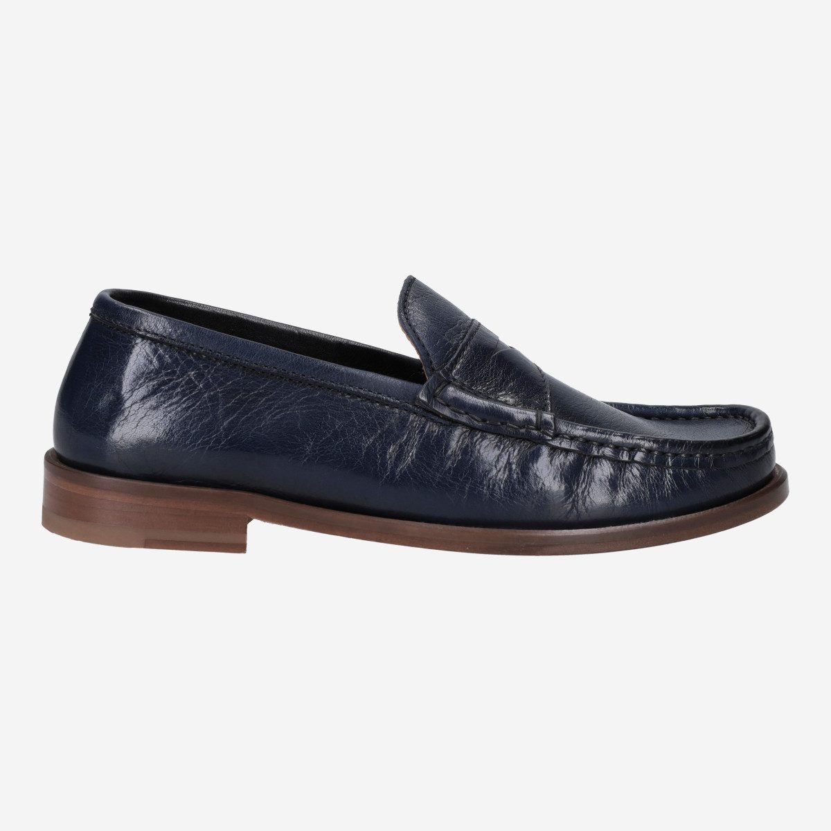 Lüke Schuhe 410 BLU, Slipper in Blau für Herren Slipper