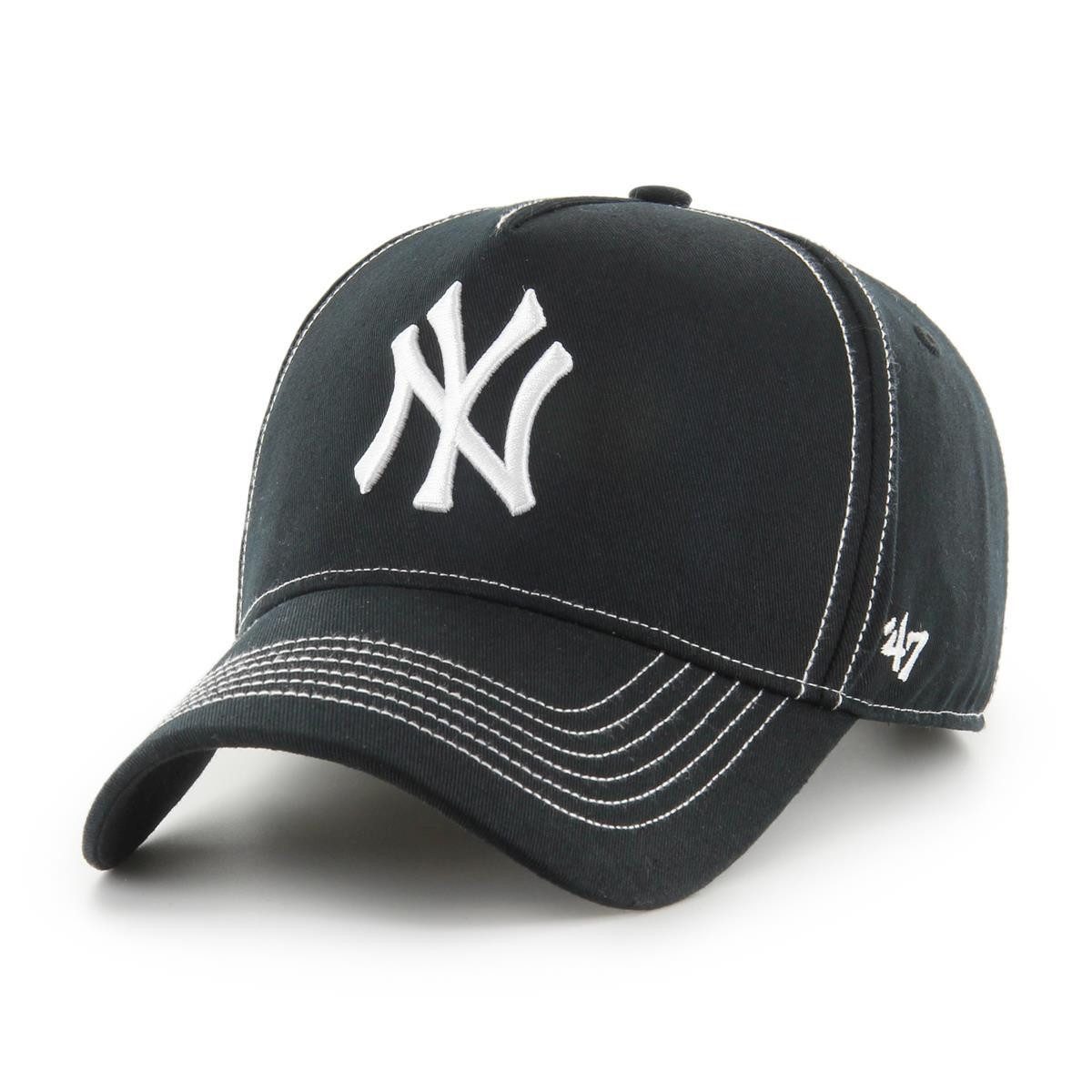 '47 Brand Baseball Cap '47 Brand Cap MLB New York Yankees Contrast Stitch '47 Clean Up (Basecap, Basecap, Clean Up Cap) Used-Look (Garment Wash)