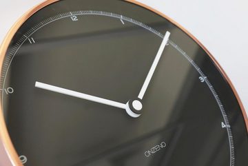 ONZENO Wanduhr THE SHINY. 30x30x5.1 cm (handgefertigte Design-Uhr)